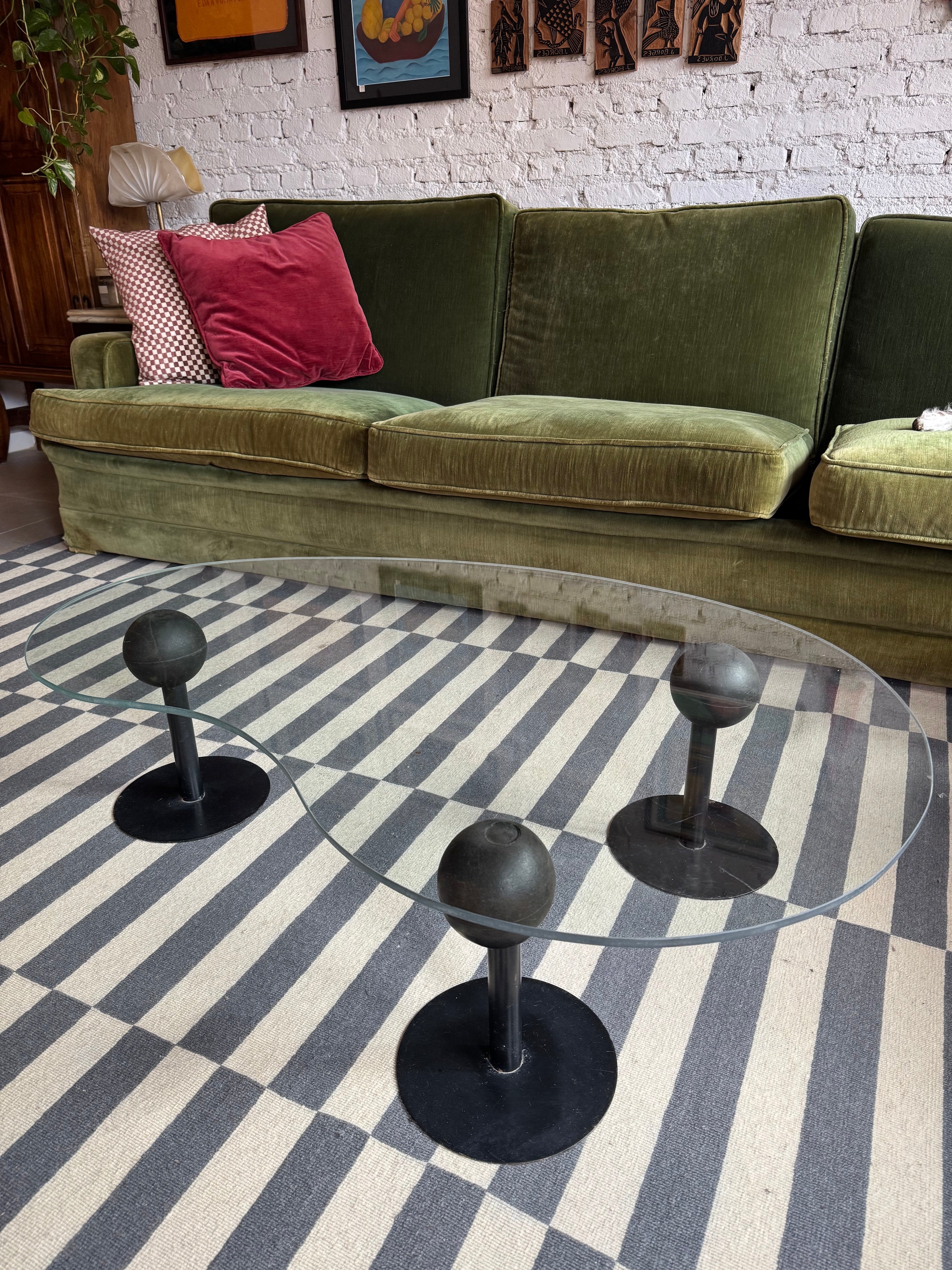 Mesa de centro em vidro Pepper Young - Philippe Starck para Disform