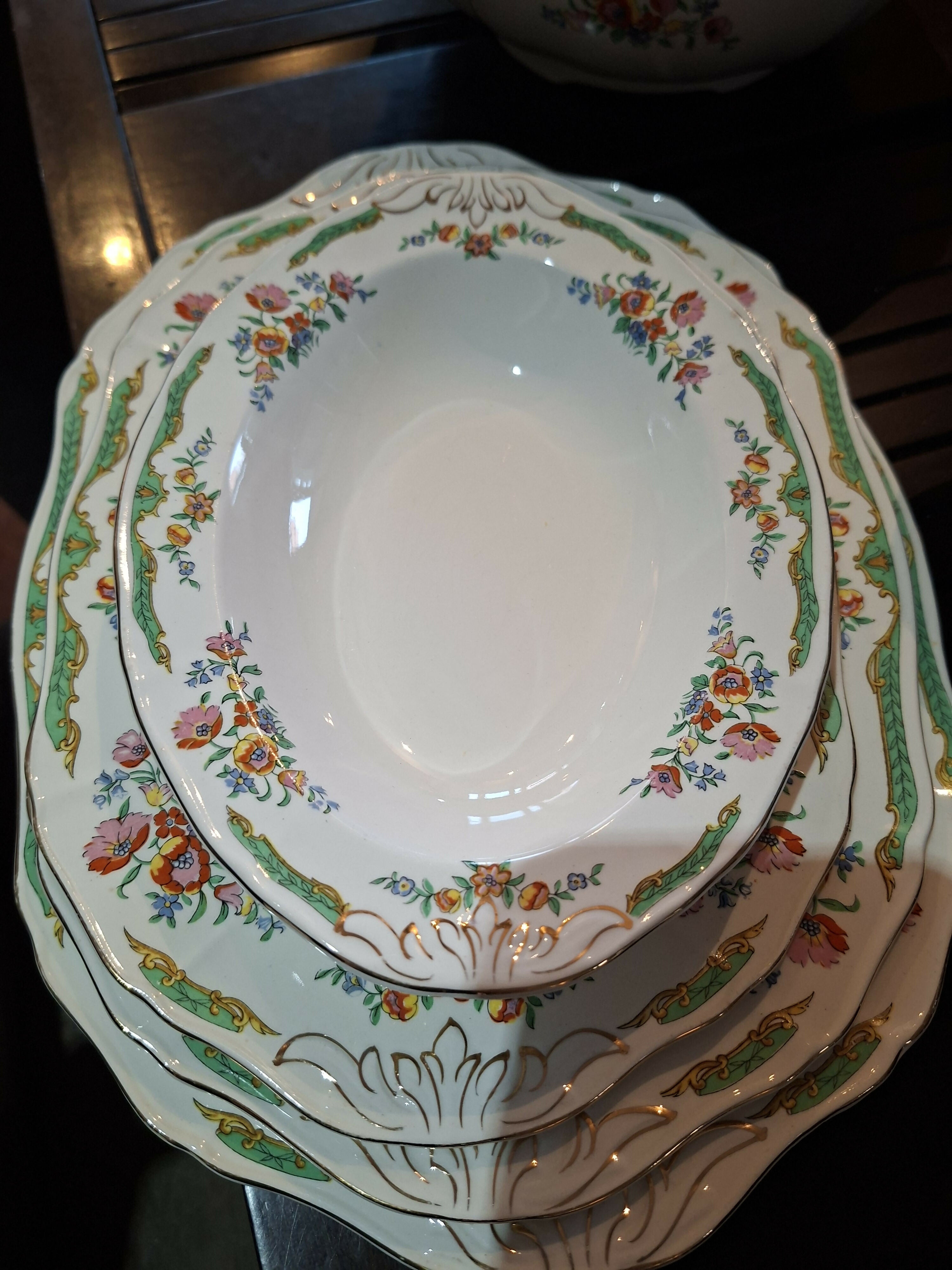 Jogo jantar porcelana inglesa Alfred Meakin completo