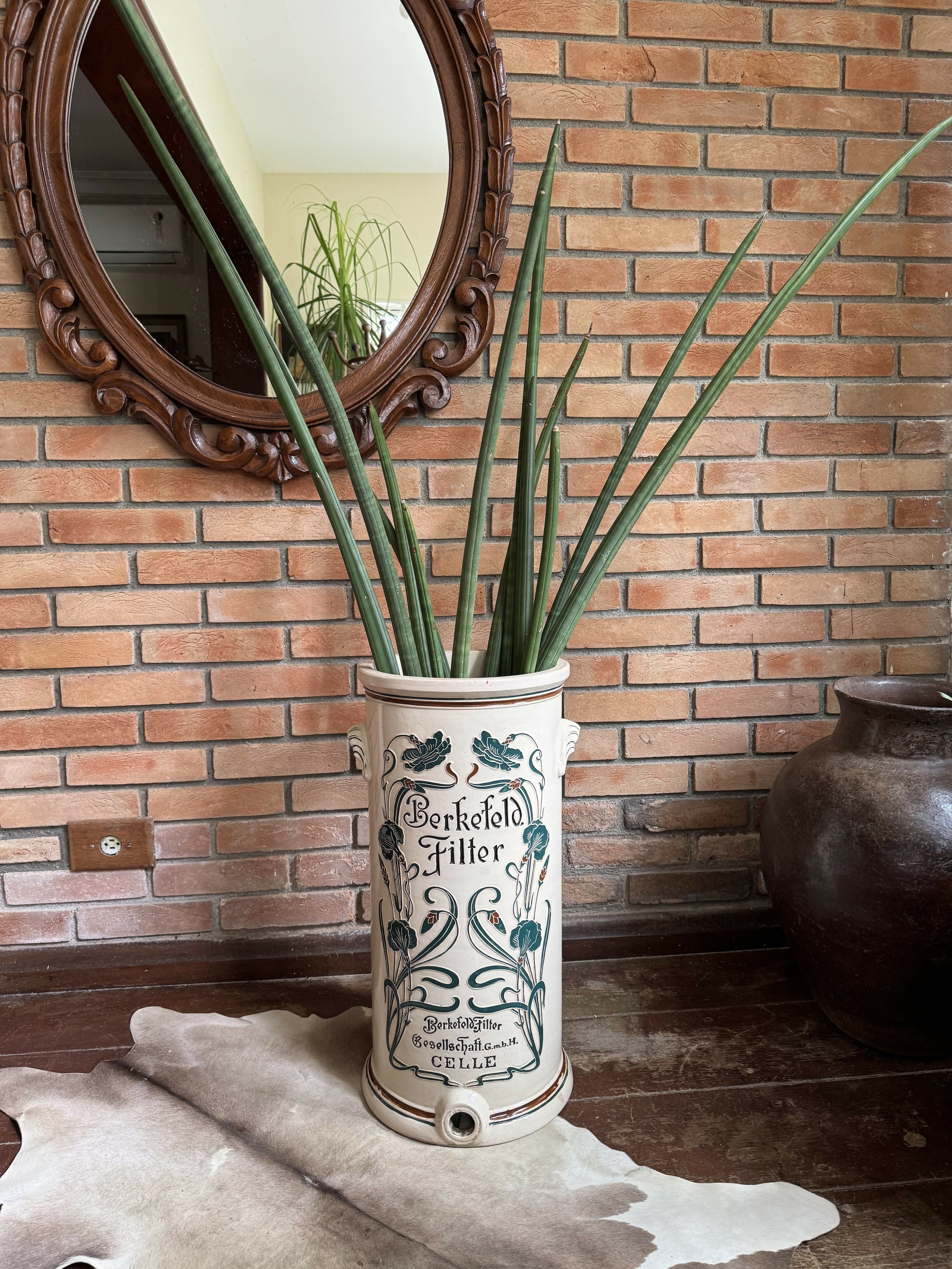 Raríssimo Filtro Alemão em Cerâmica Vaso Bengaleiro