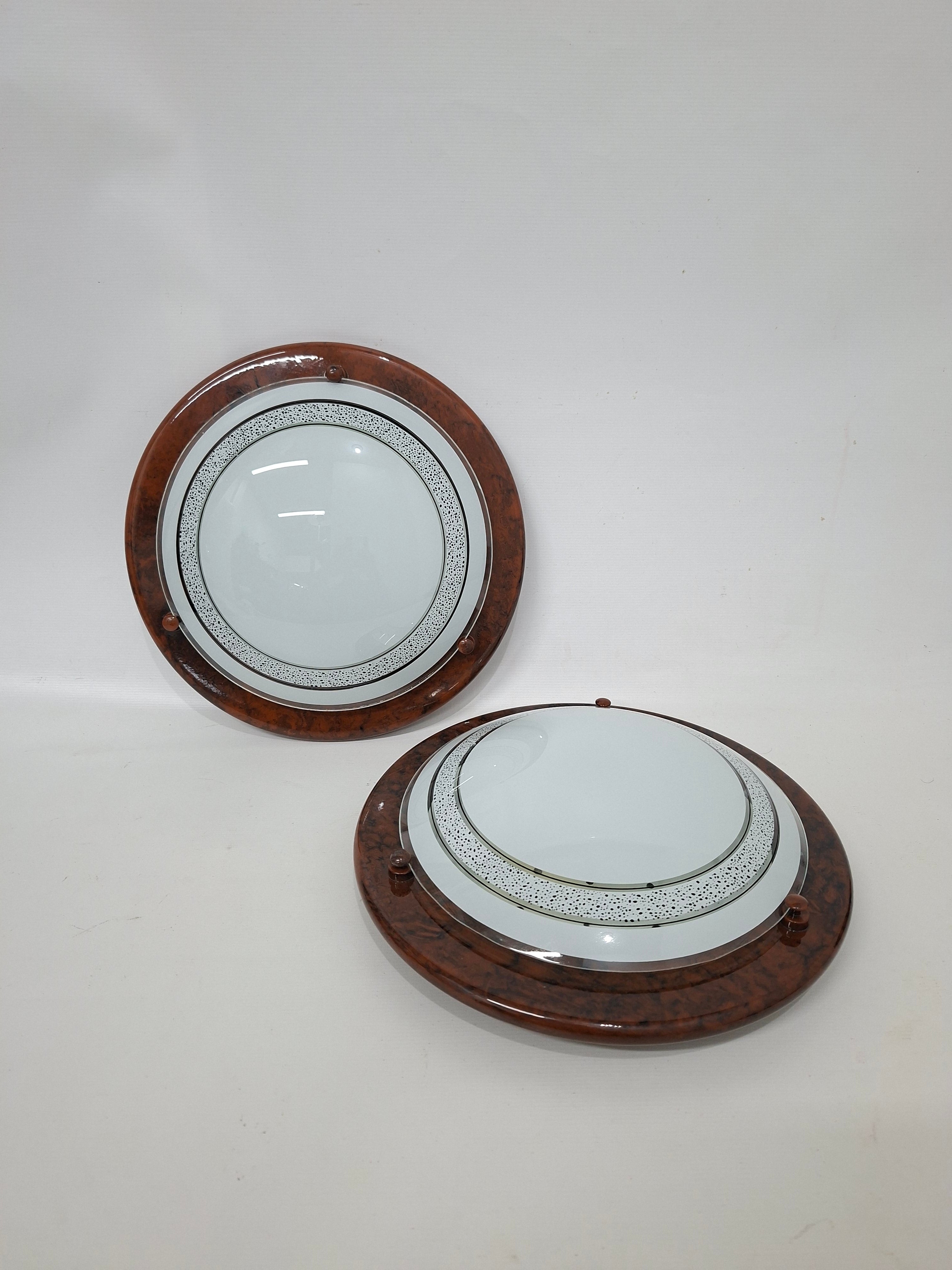 Par de Plafons estilo Art Deco