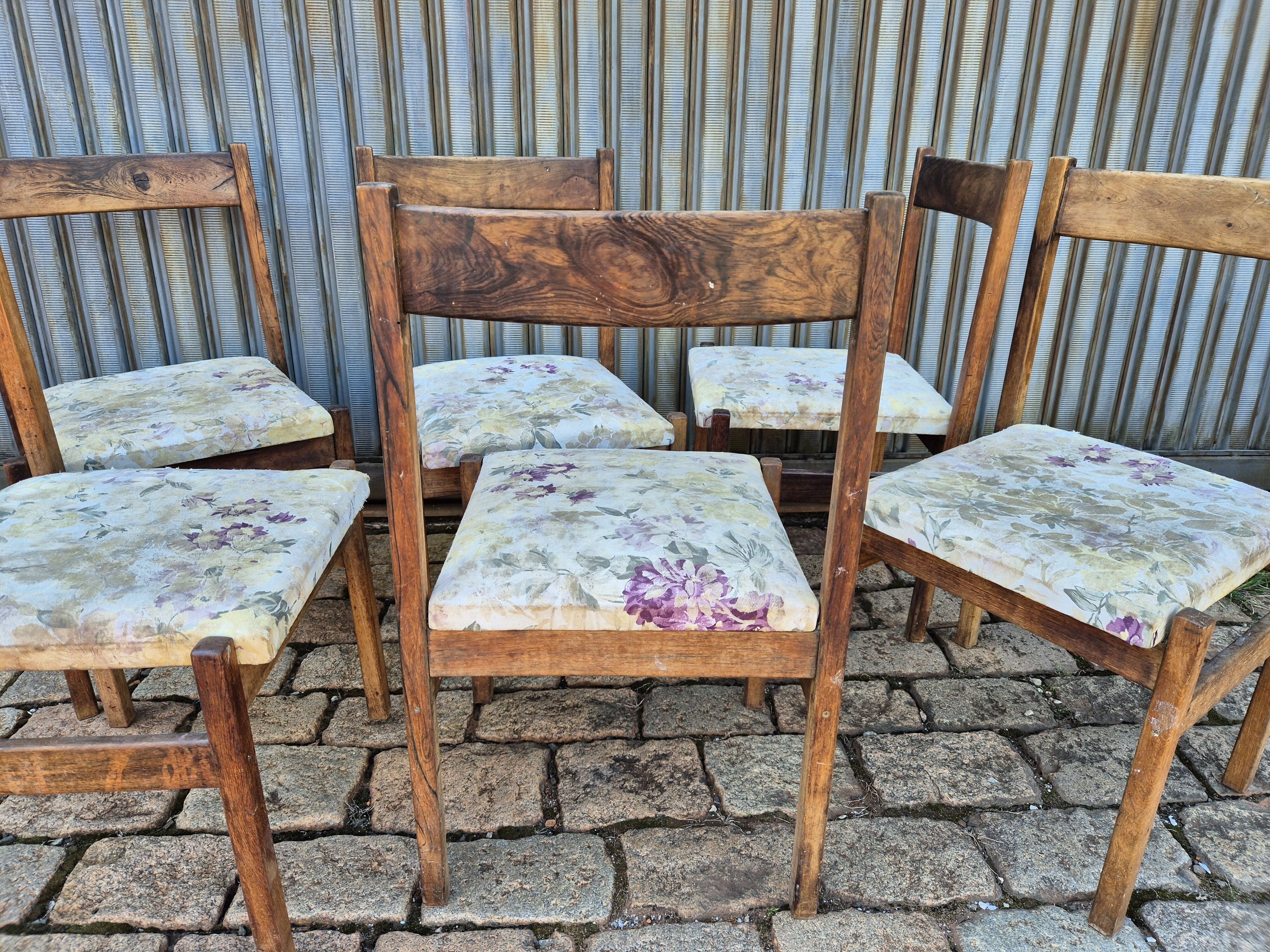 Set de cadeira anos 60 Jacarandá