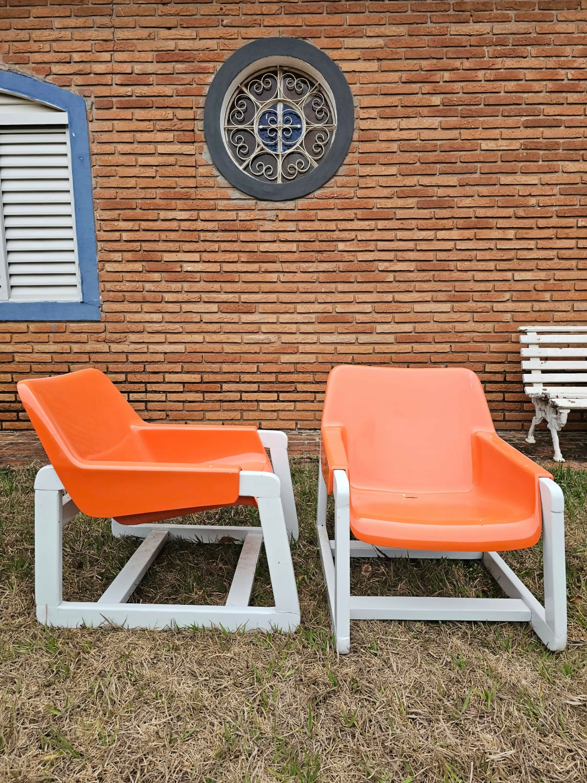 Poltronas anos 70 vintage fibra de vidro