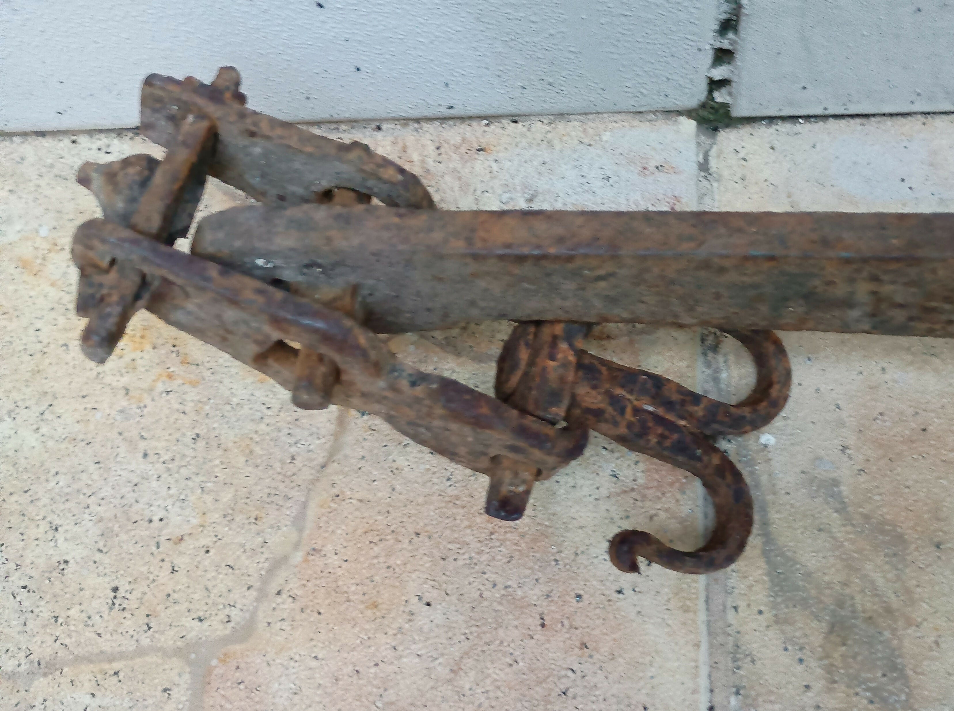 Balança Romana séc. XIX ferro forjado