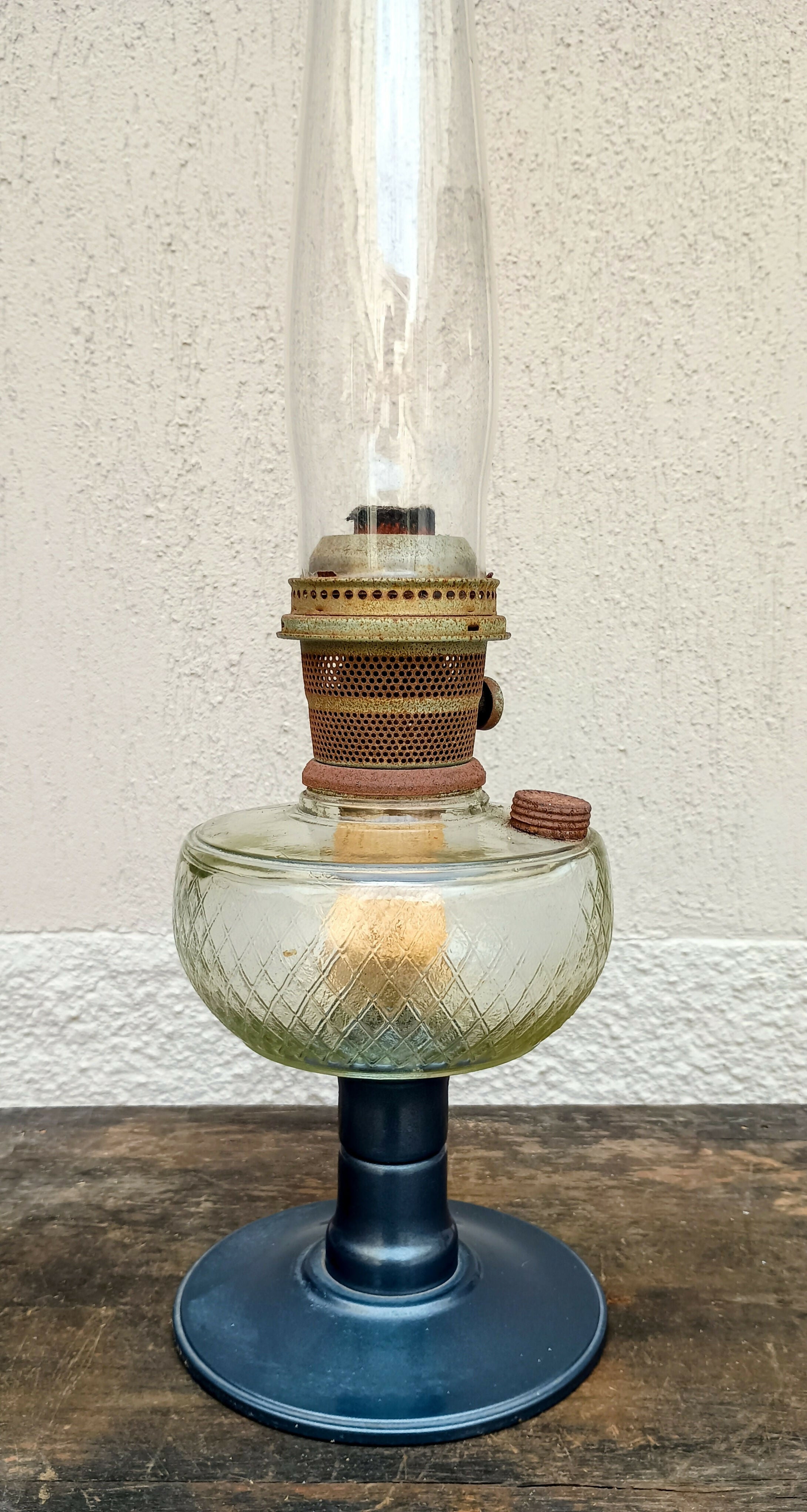 Lampião Antigo Aladdin Original – Completo – 58 cm