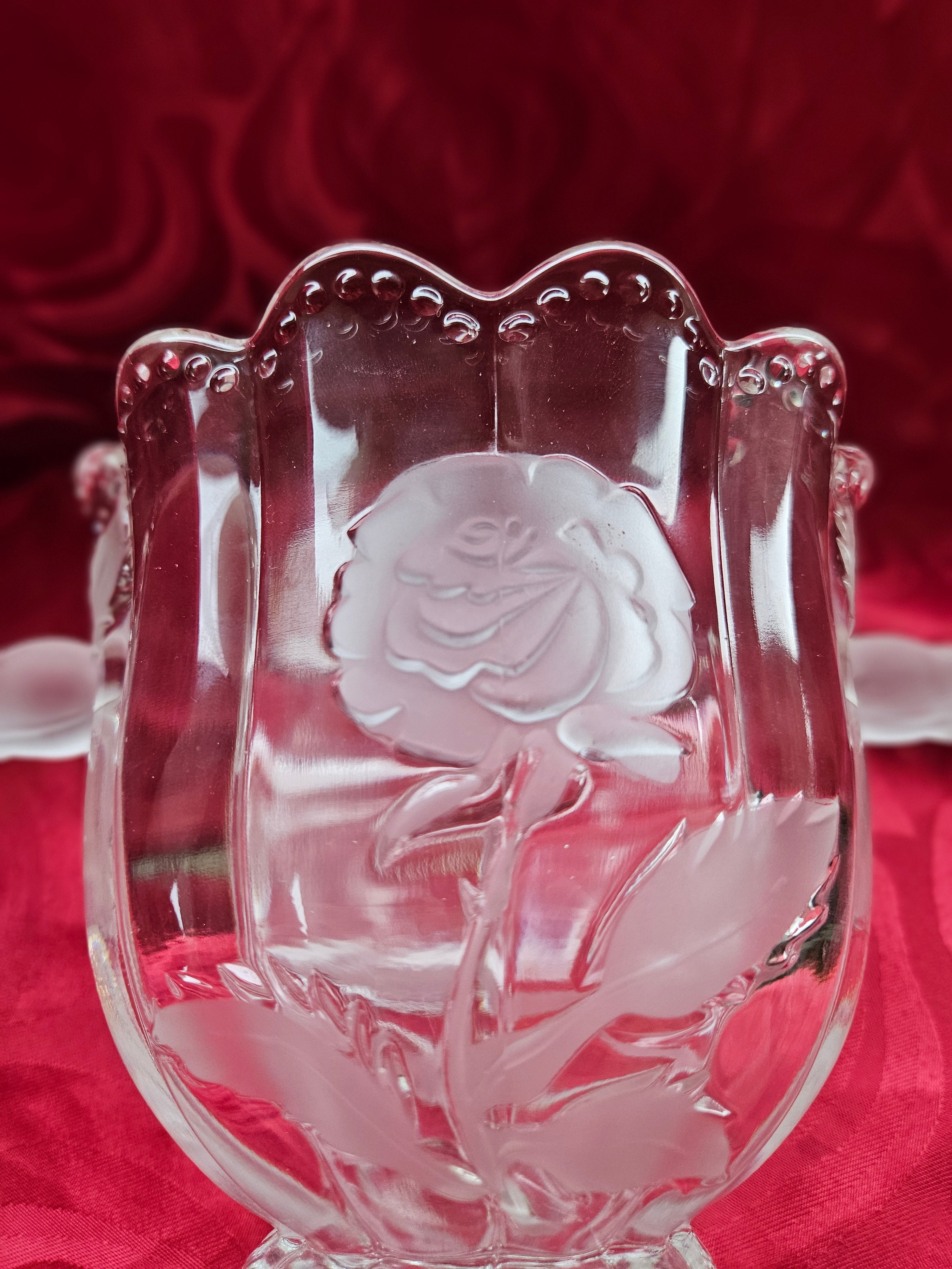 Vaso em Cristal da Boêmia Imperlux - Década de 60/70