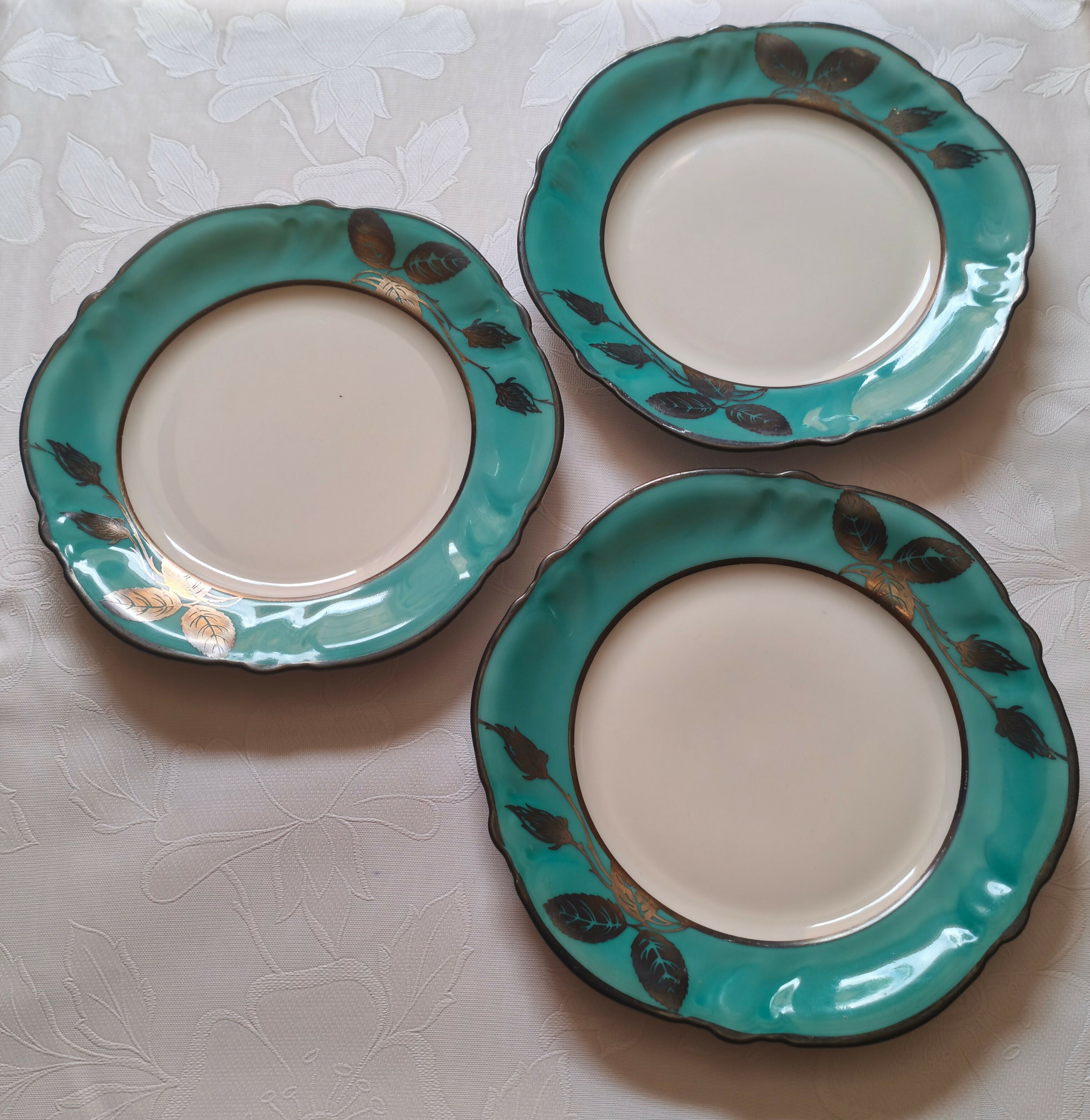 Trio de pratos de sobremesa Rosenthal