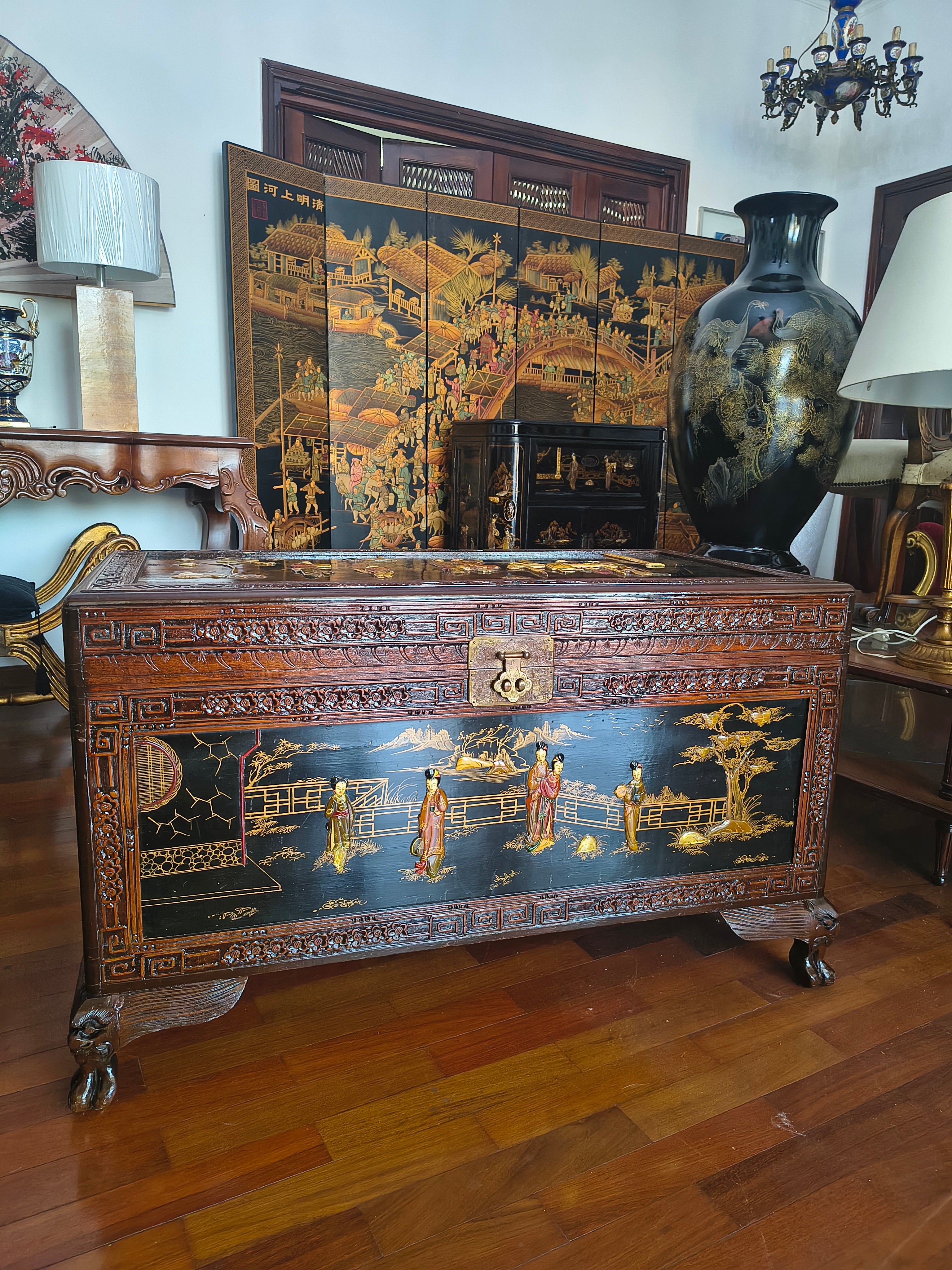 Baú Chinoiserie