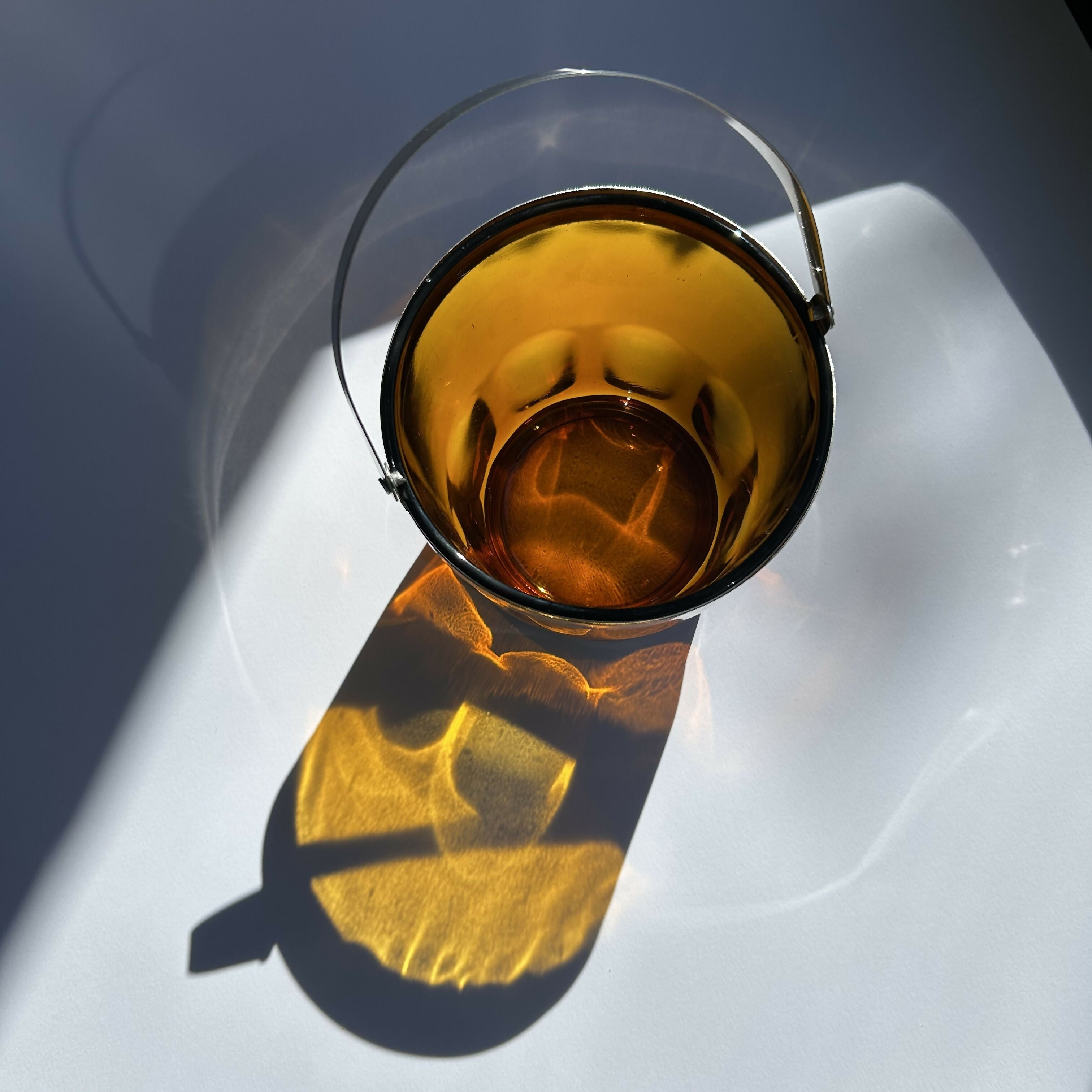 balde de gelo em vidro ambar - Nadir Figueiredo