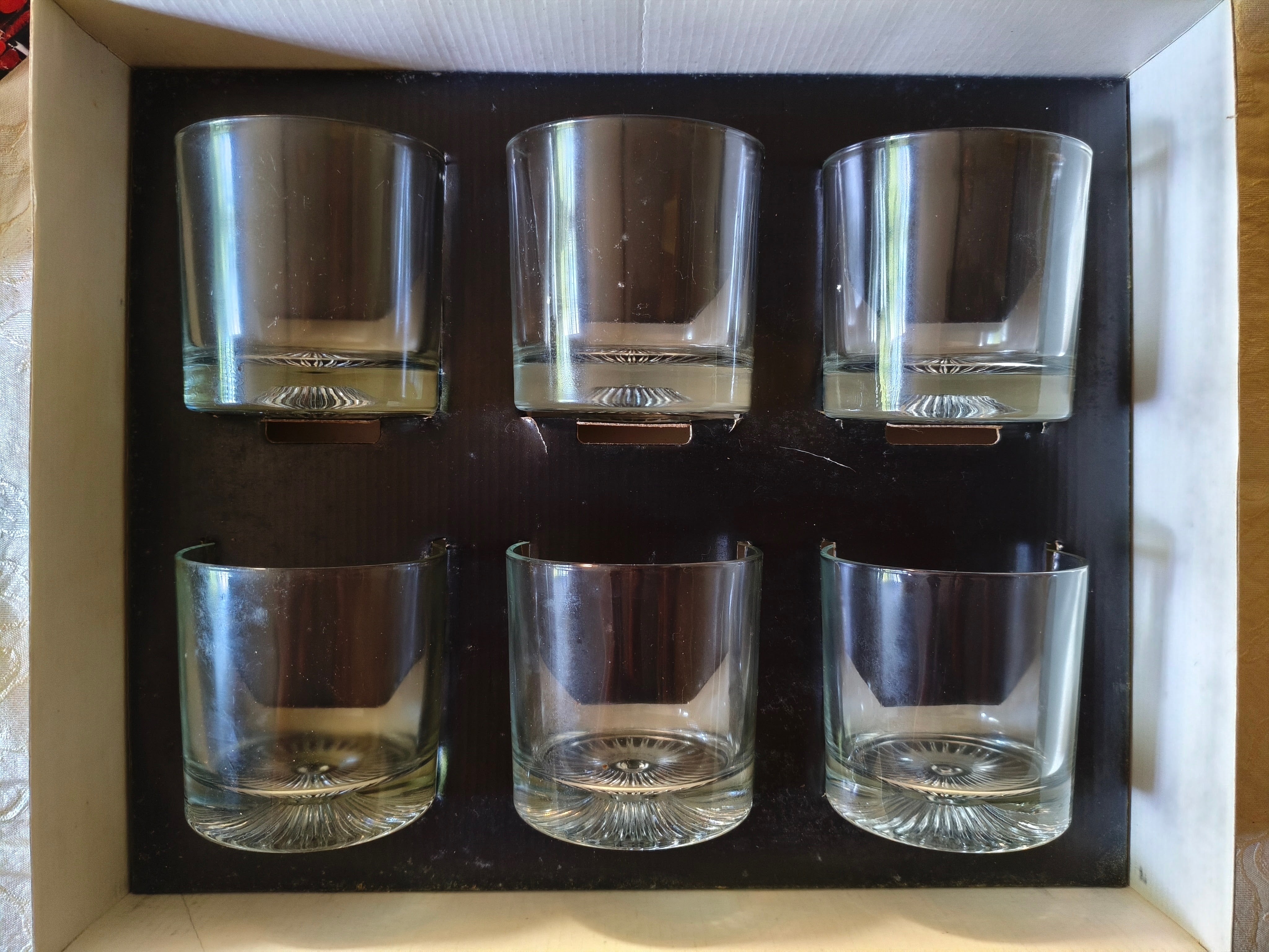 Jogo 6 copos baixos para whisky / drinks curtos