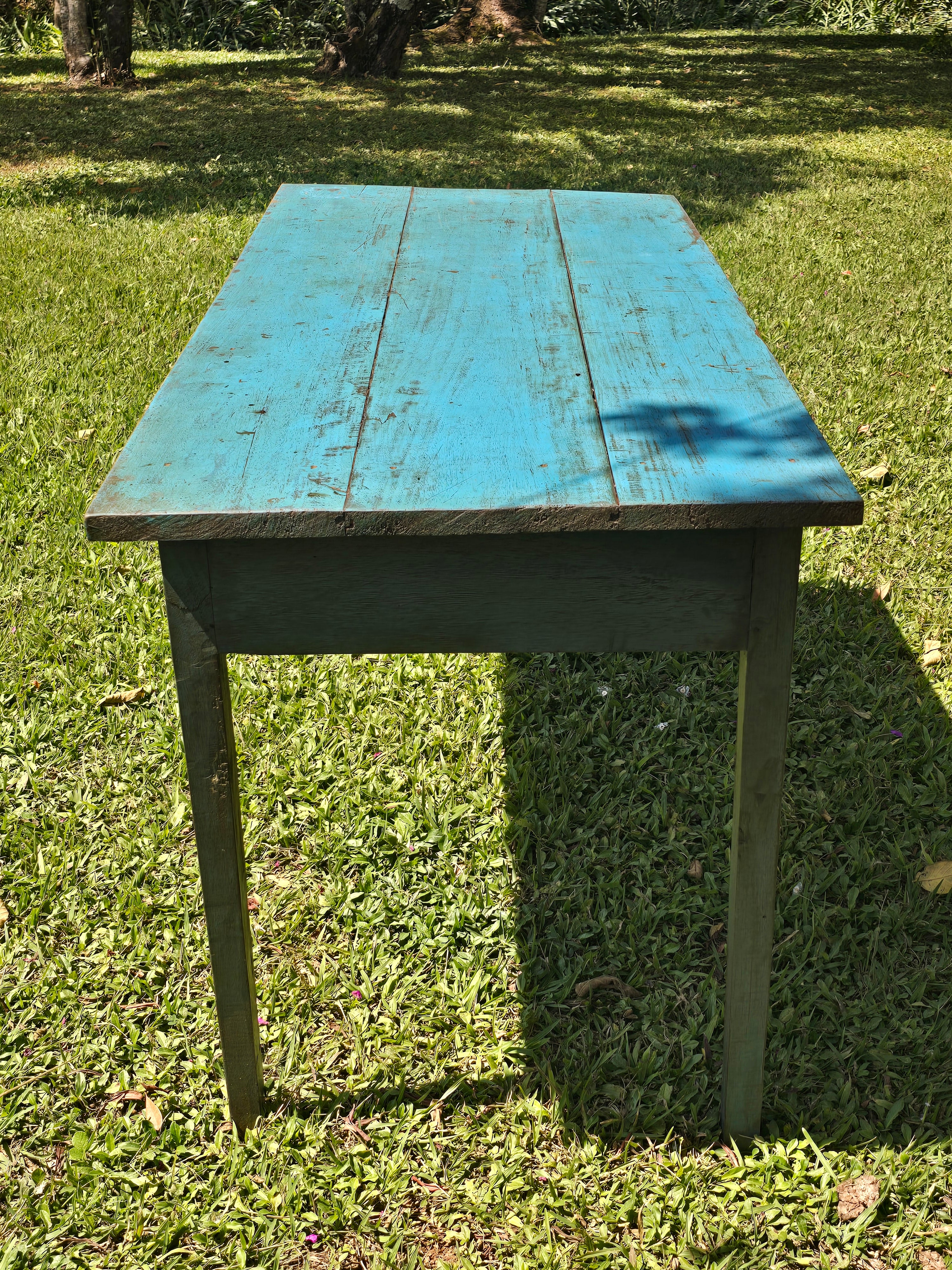 Mesa de Jantar Antiga Madeira Maciça Garimpo Mineiro