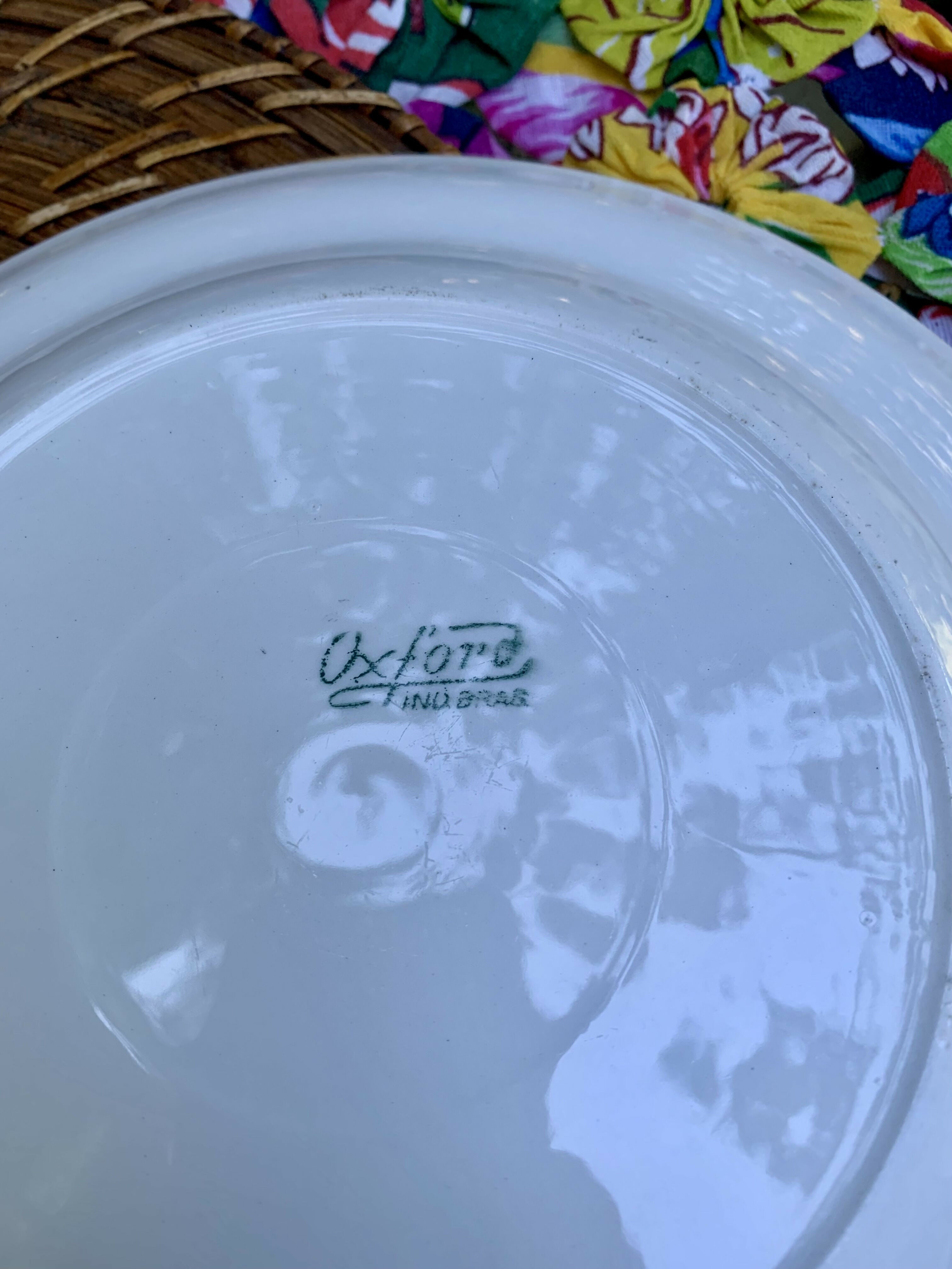 Pratos Oxford década de 70 Coleção!