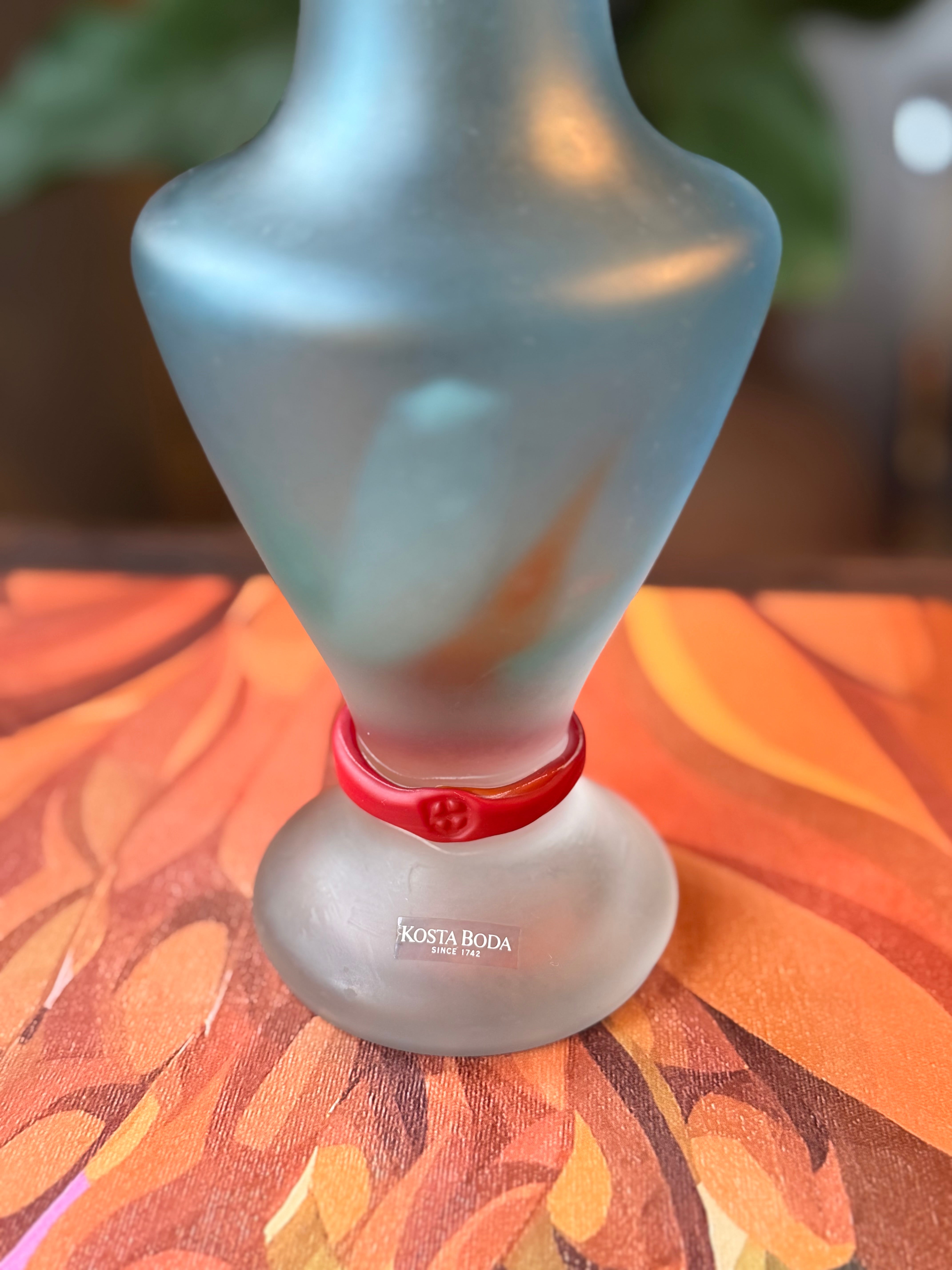 Vaso em vidro artístico Kosta Boda | Monica Backström