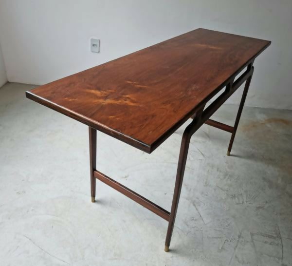 mesa de apoio / aparador scapinelli anos 60 jacarandá