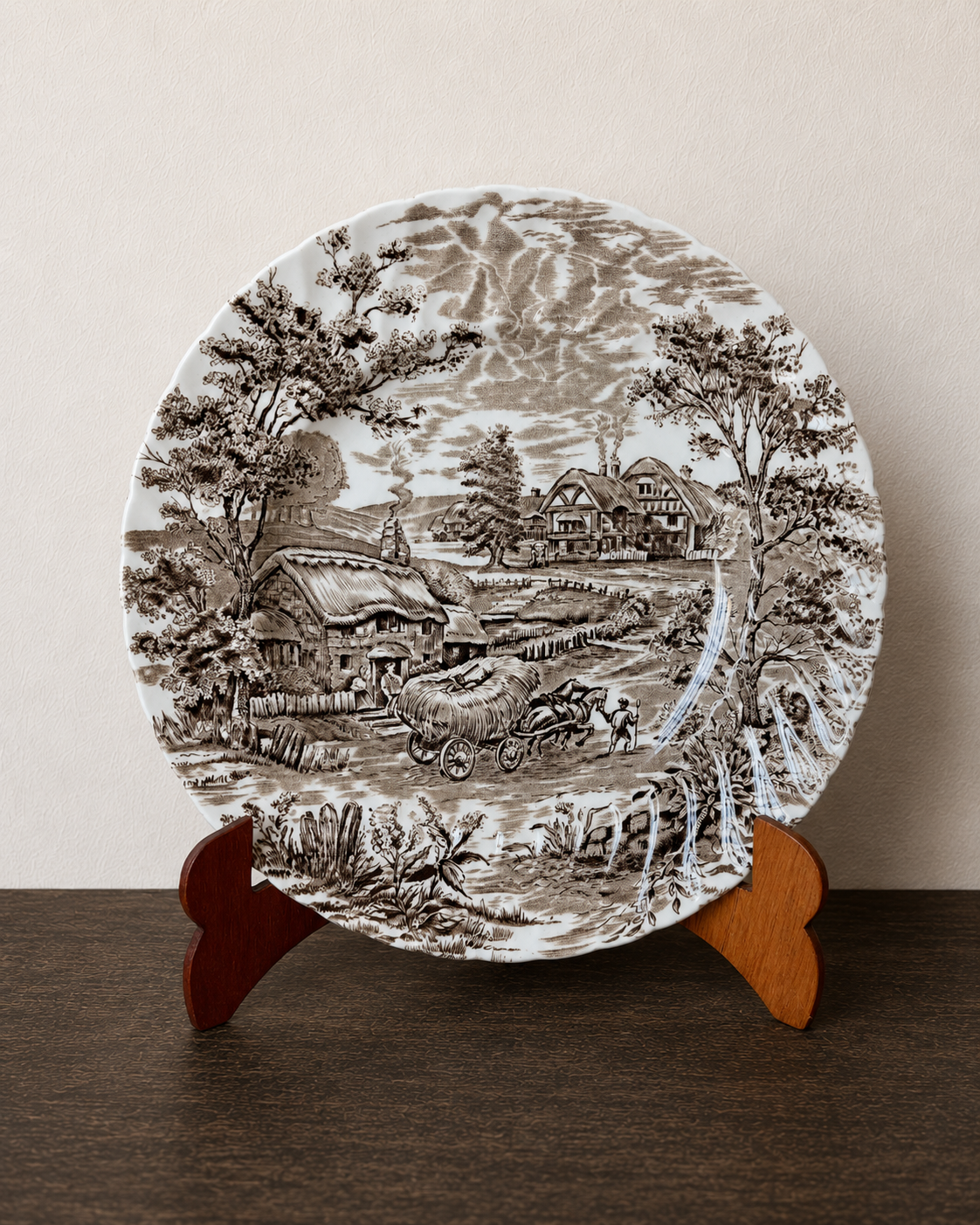 Prato vintage Ridgway Hayride em ironstone (DMCPS_713)