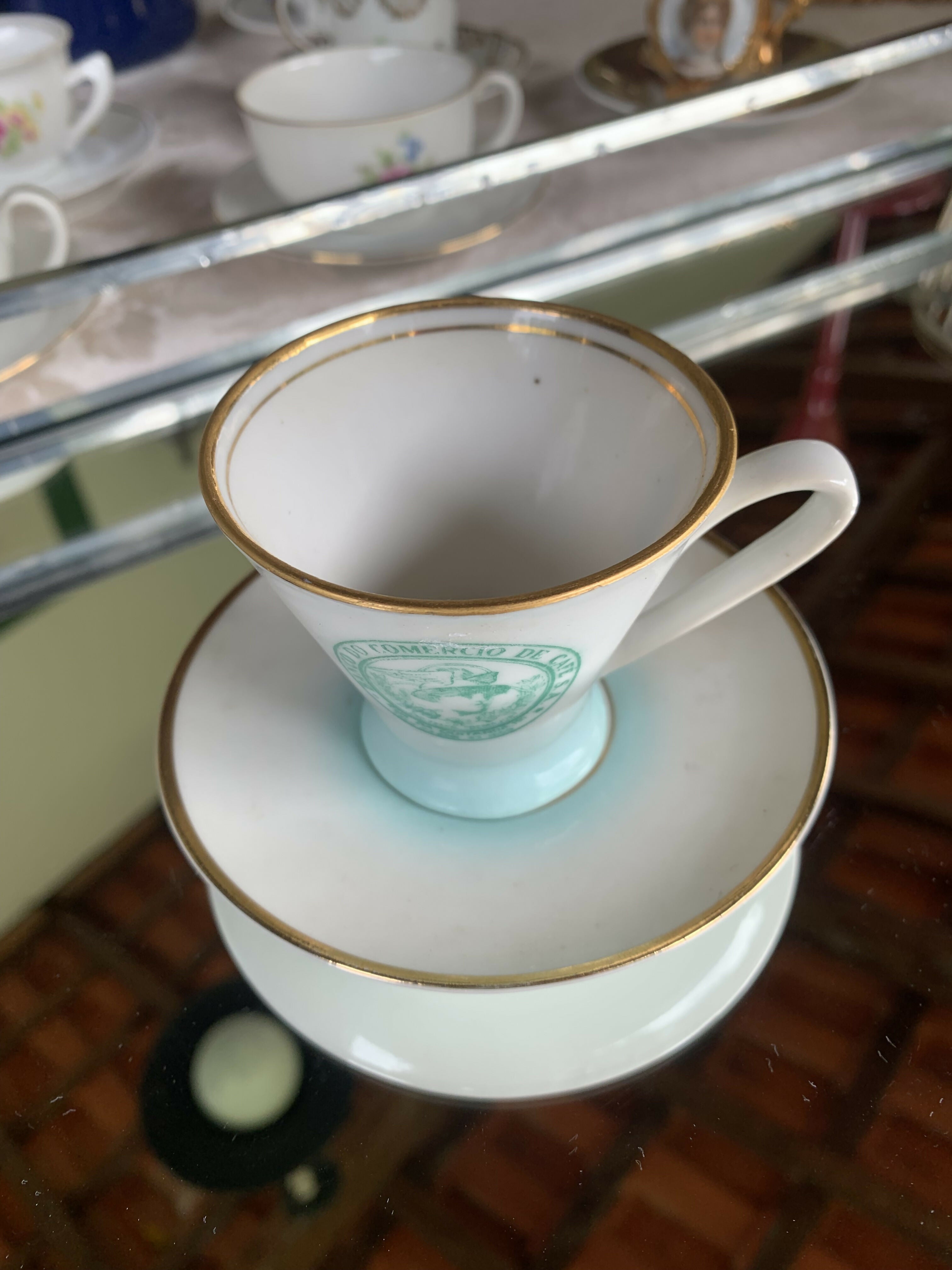 Raríssima Xícara Banco Comércio de Café - Porcelana Mauá