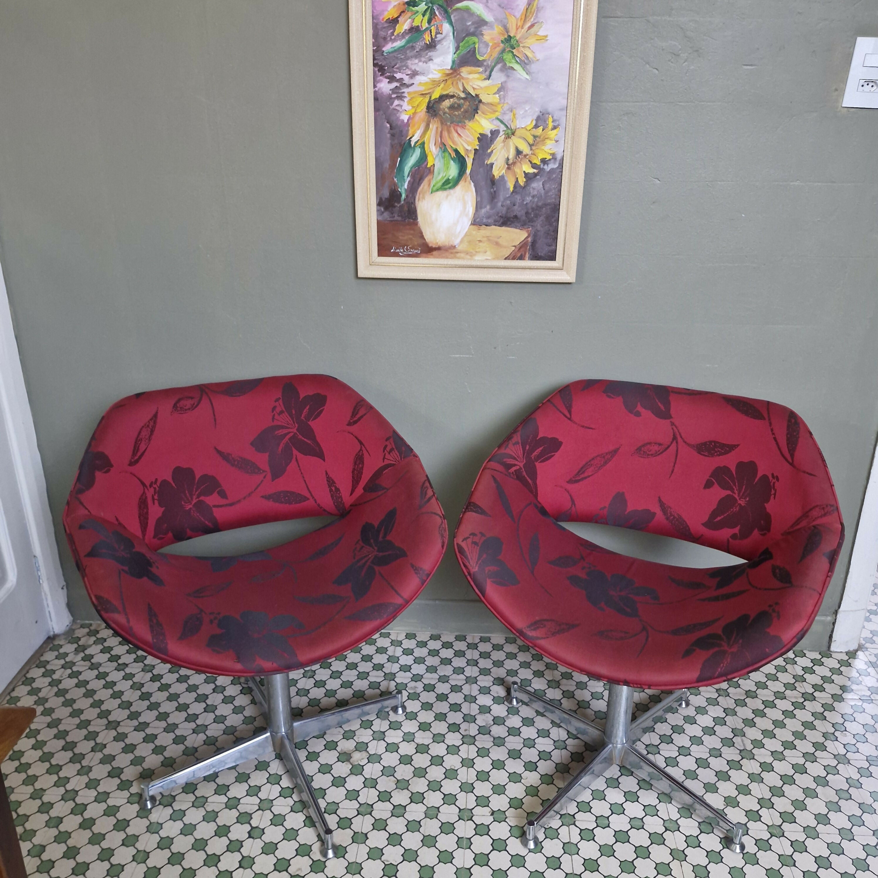 Par de Poltronas Giratórias