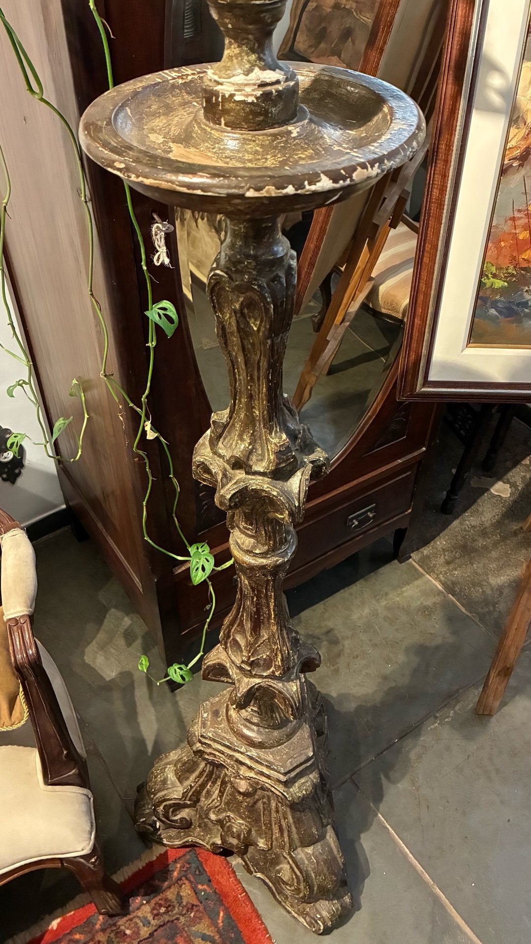 Luminária de Piso Torchère Barroca