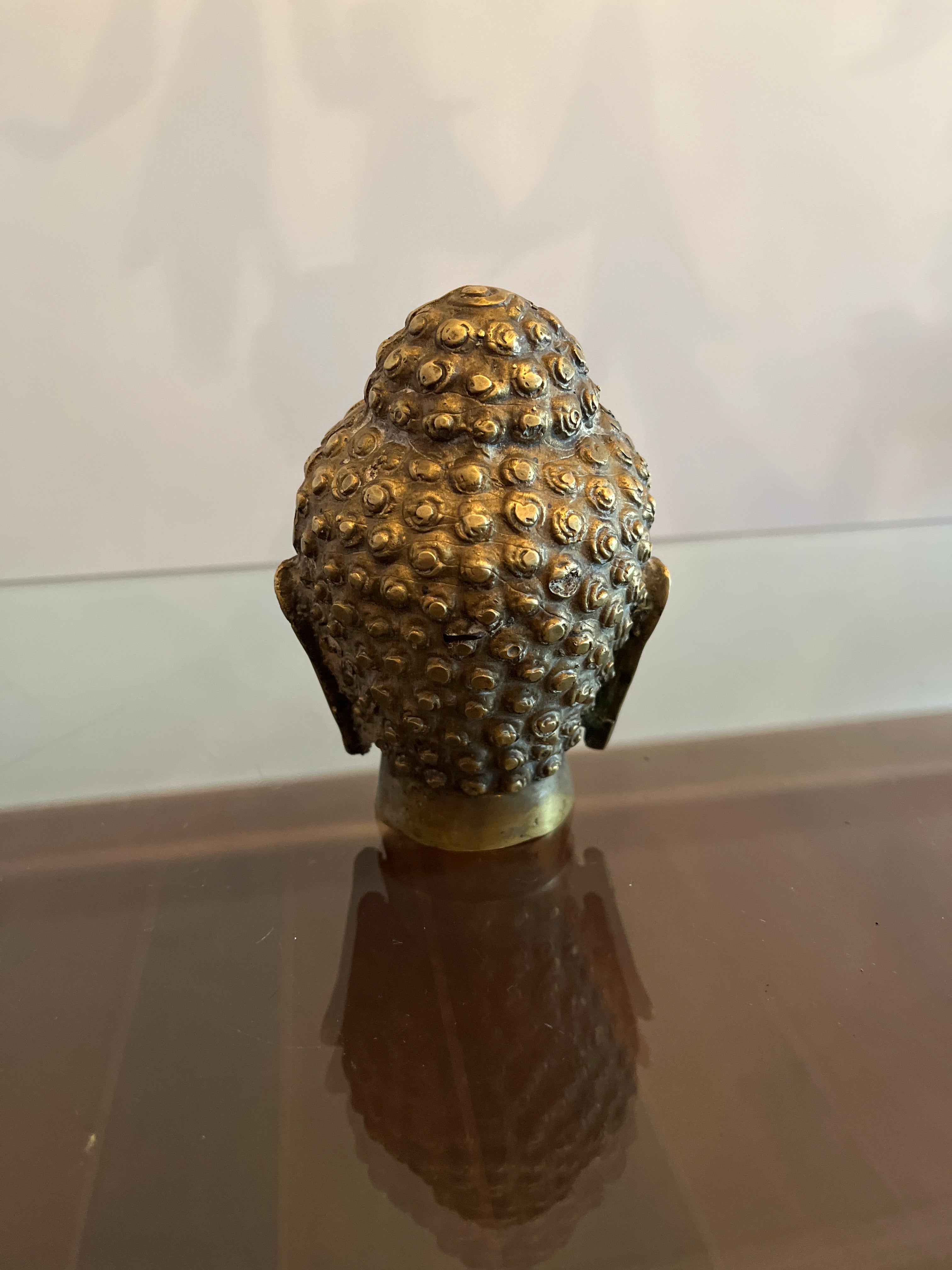 Cabeça de Buda em bronze 