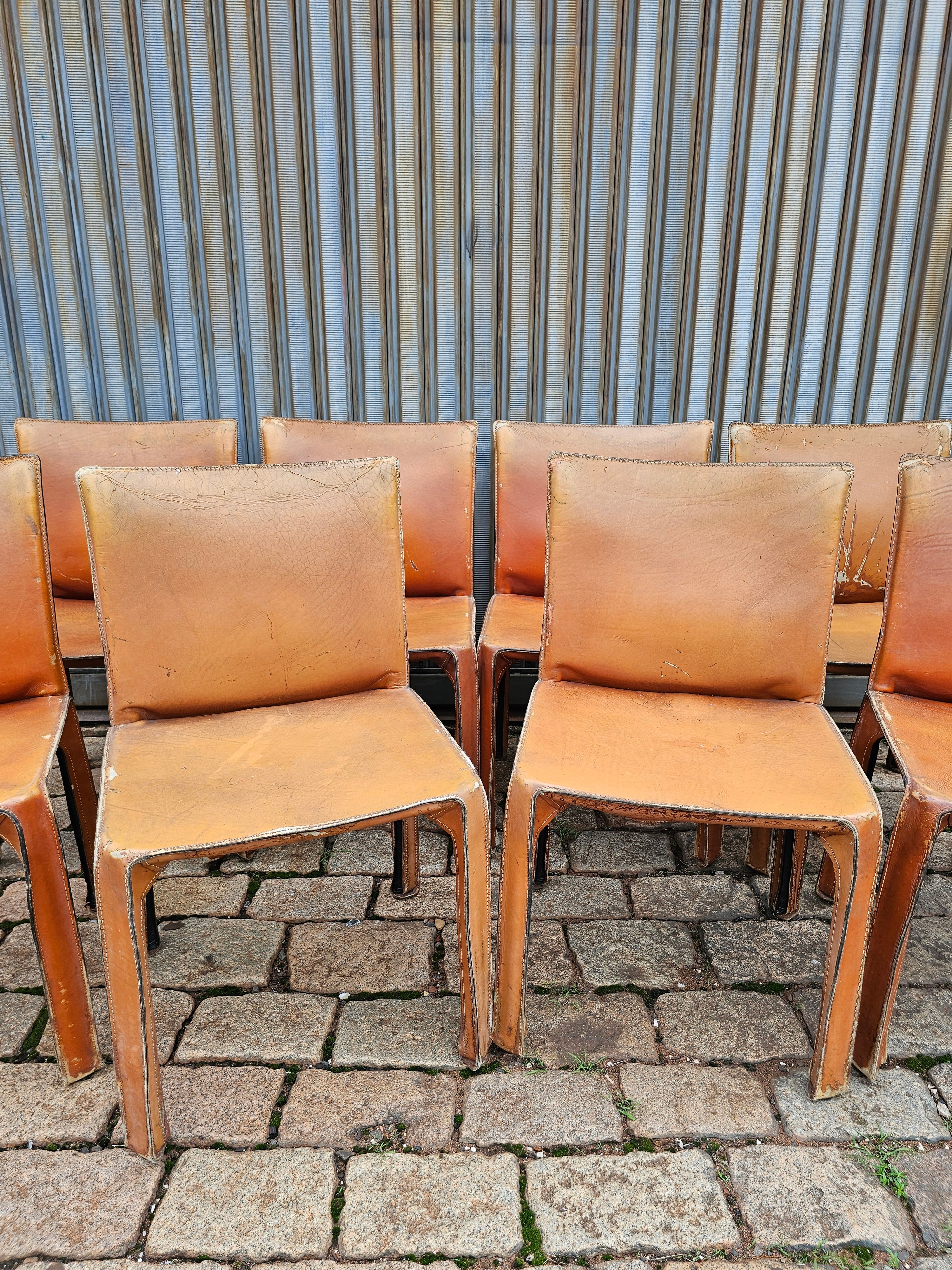Conjunto de 8 Cadeiras Italianas - Mario Bellini para Cassina