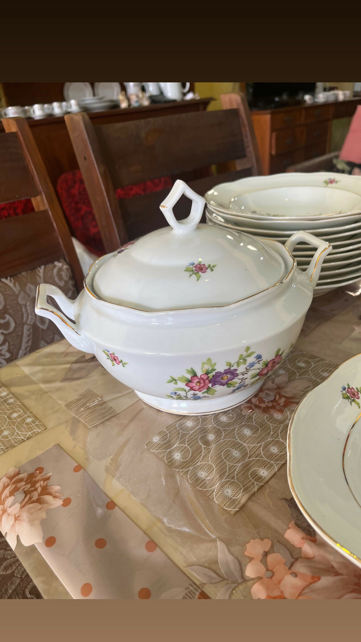 Conjunto porcelana Steatita 28 peças