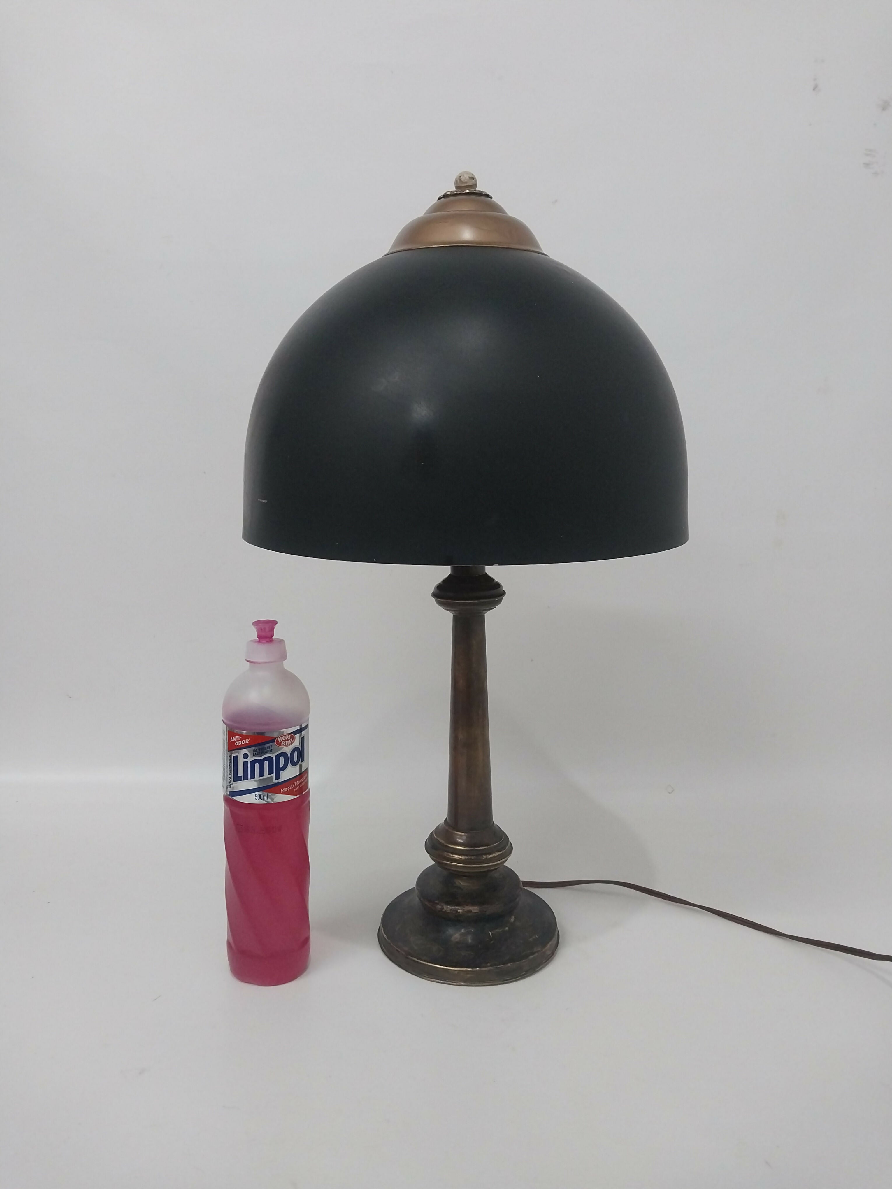 Luminária de Mesa Antiga Estilo Banker