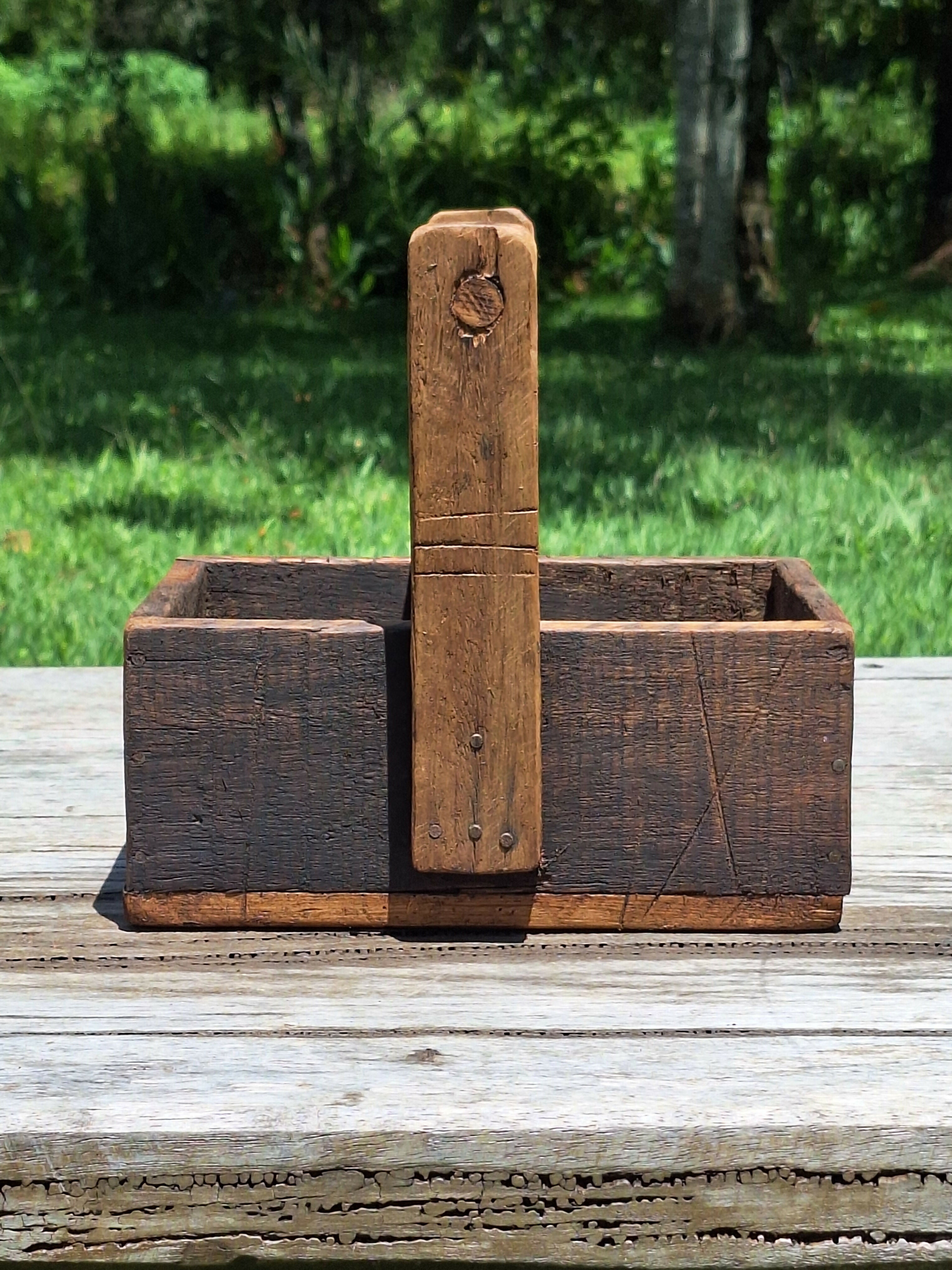 Caixa de Ferramenta Madeira Maciça Garimpo Mineiro