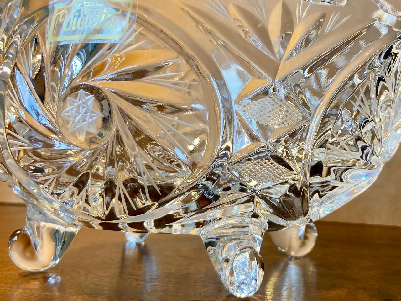 Fruteira em cristal polonês Violetta (DMCPS_208)