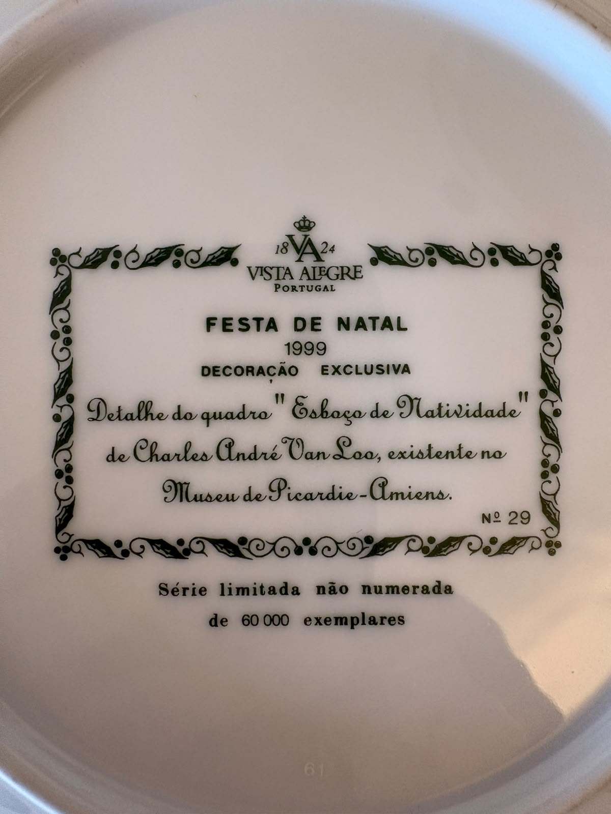 Prato Vista Alegre "Esboço de Natividade"