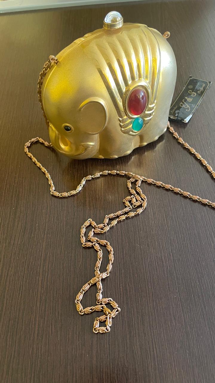 Bolsa de festa vintage temática elefante 