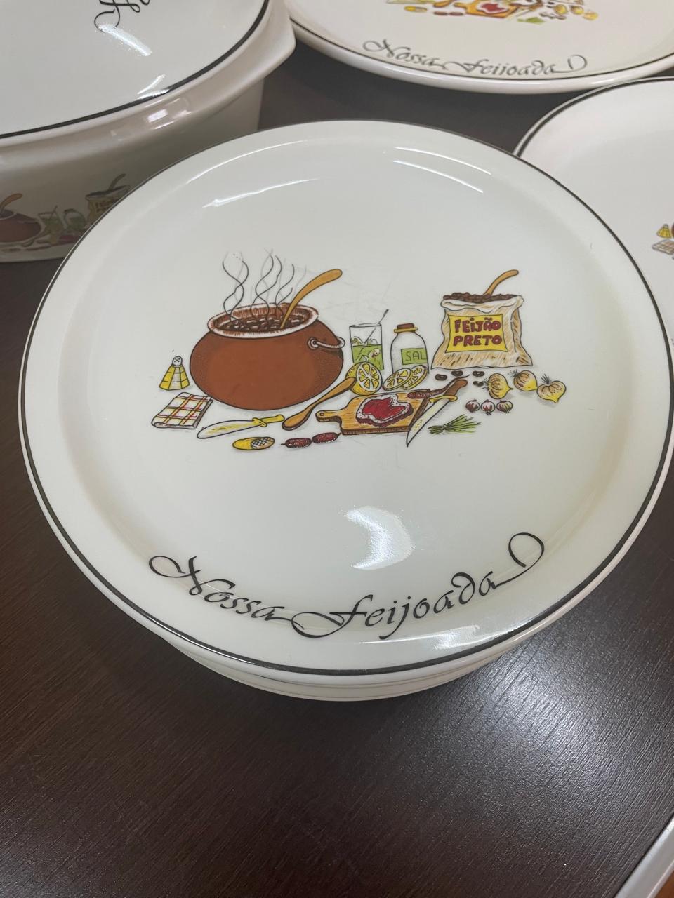 Jogo de pratos para feijoada Vintage