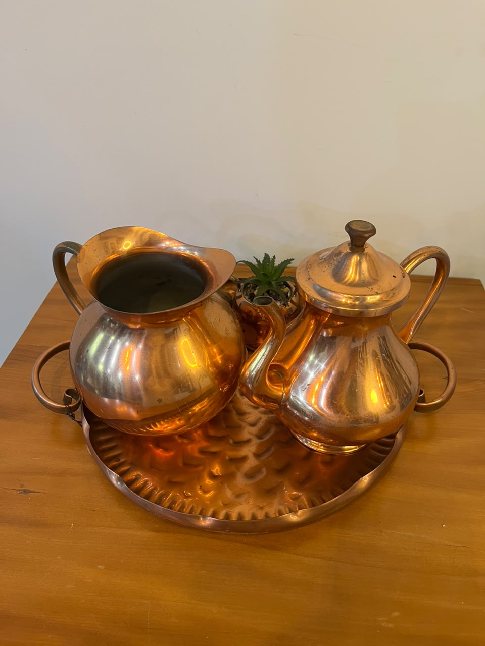 Conjunto para café/chá em cobre – 4 peças