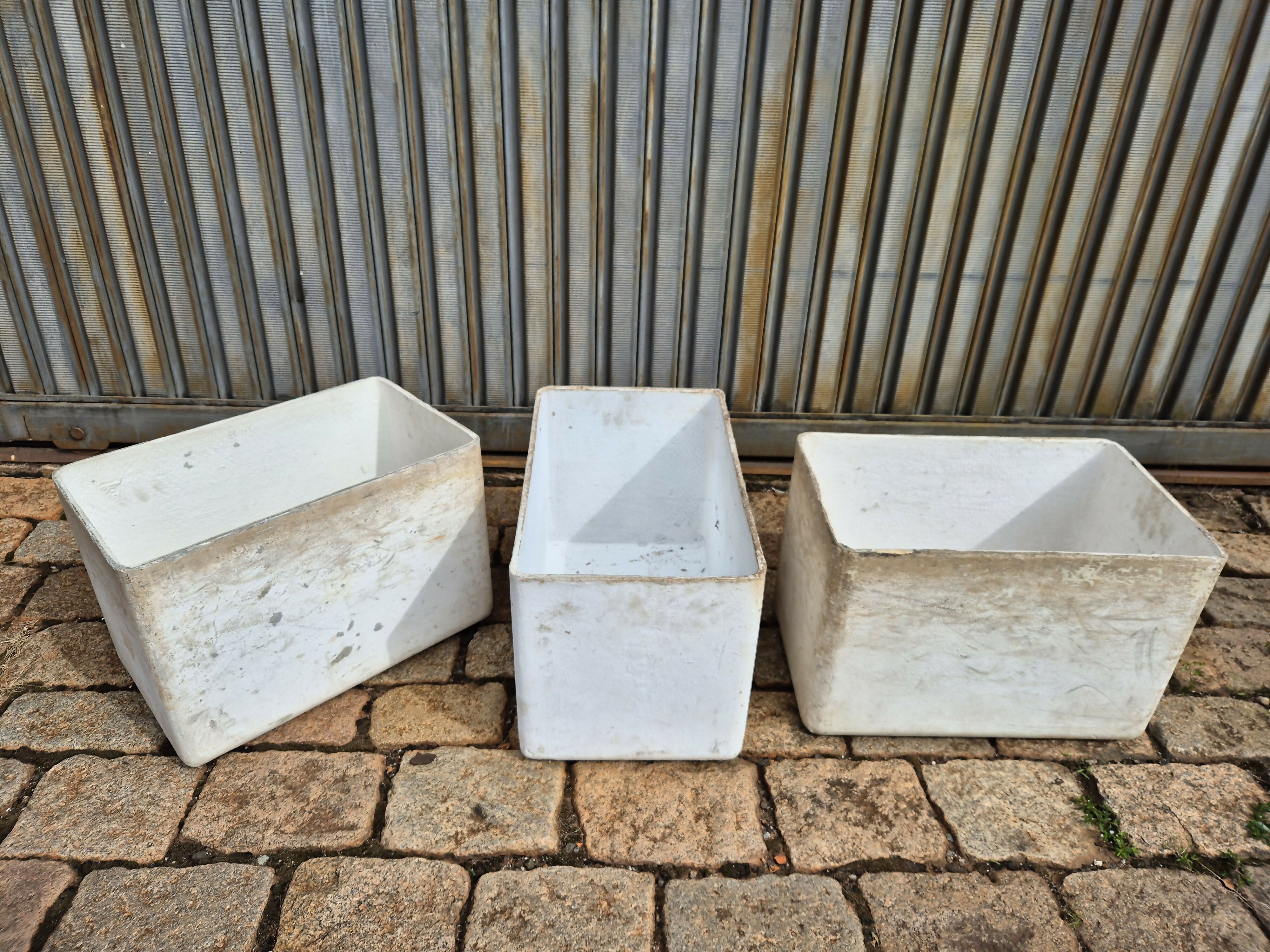 Trio de vasos Willy Guhl Eternit- Valor Unidade