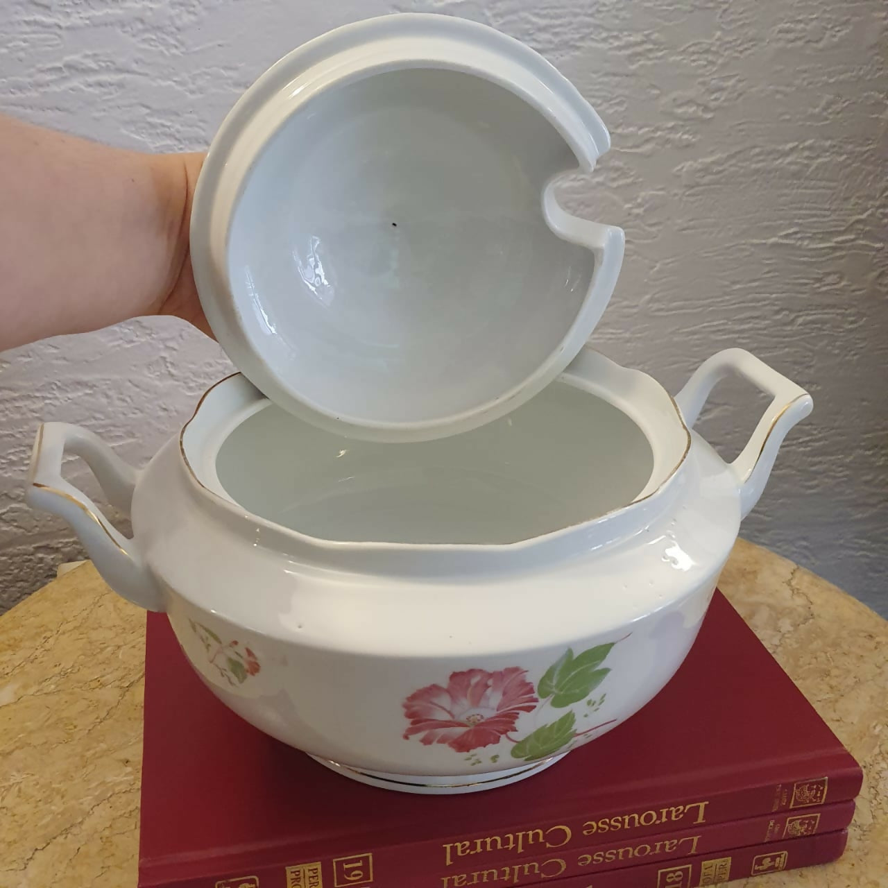 Sopeira em porcelana vintage Steatita. Maravilhosa!