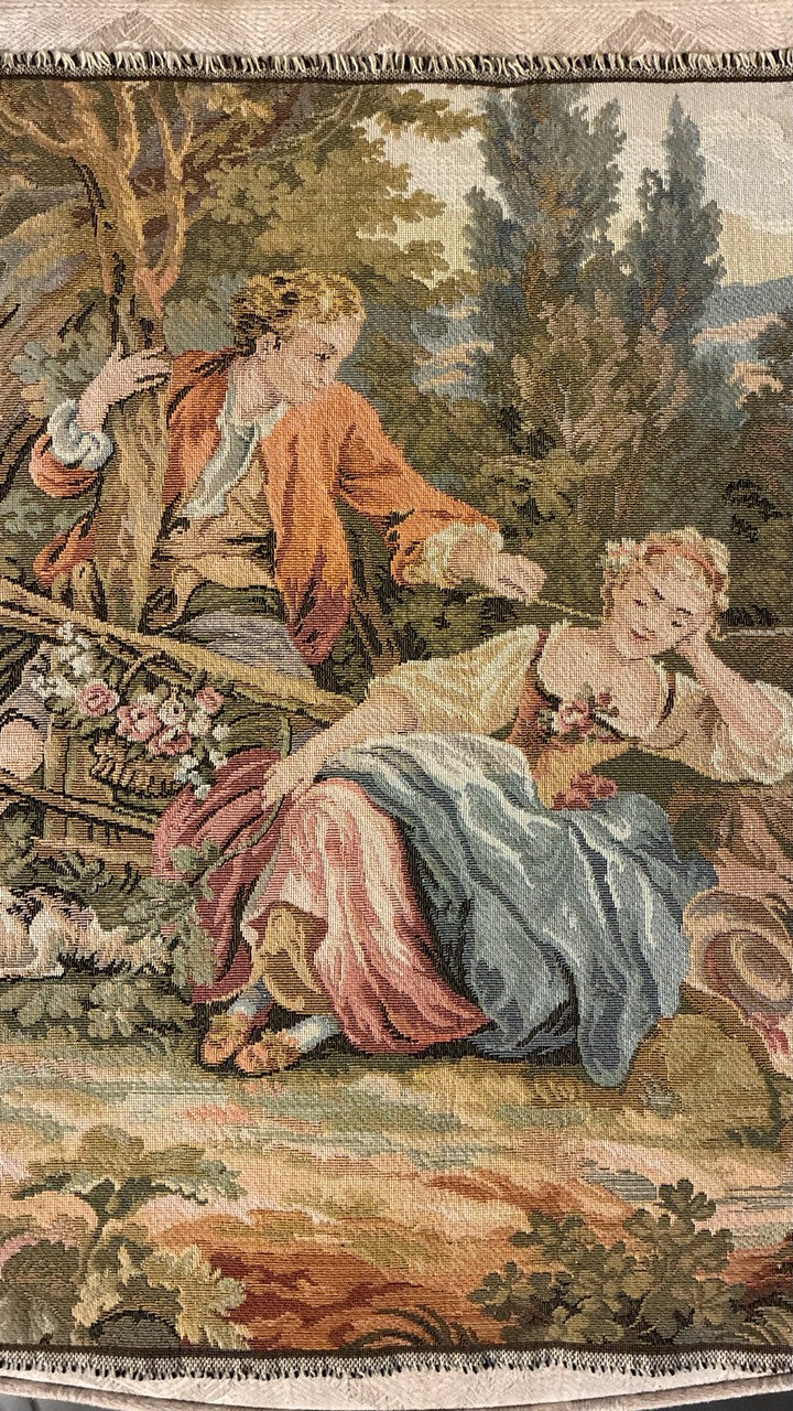 Tapeçarias Decorativas Estilo Aubusson Cenas Pastoris