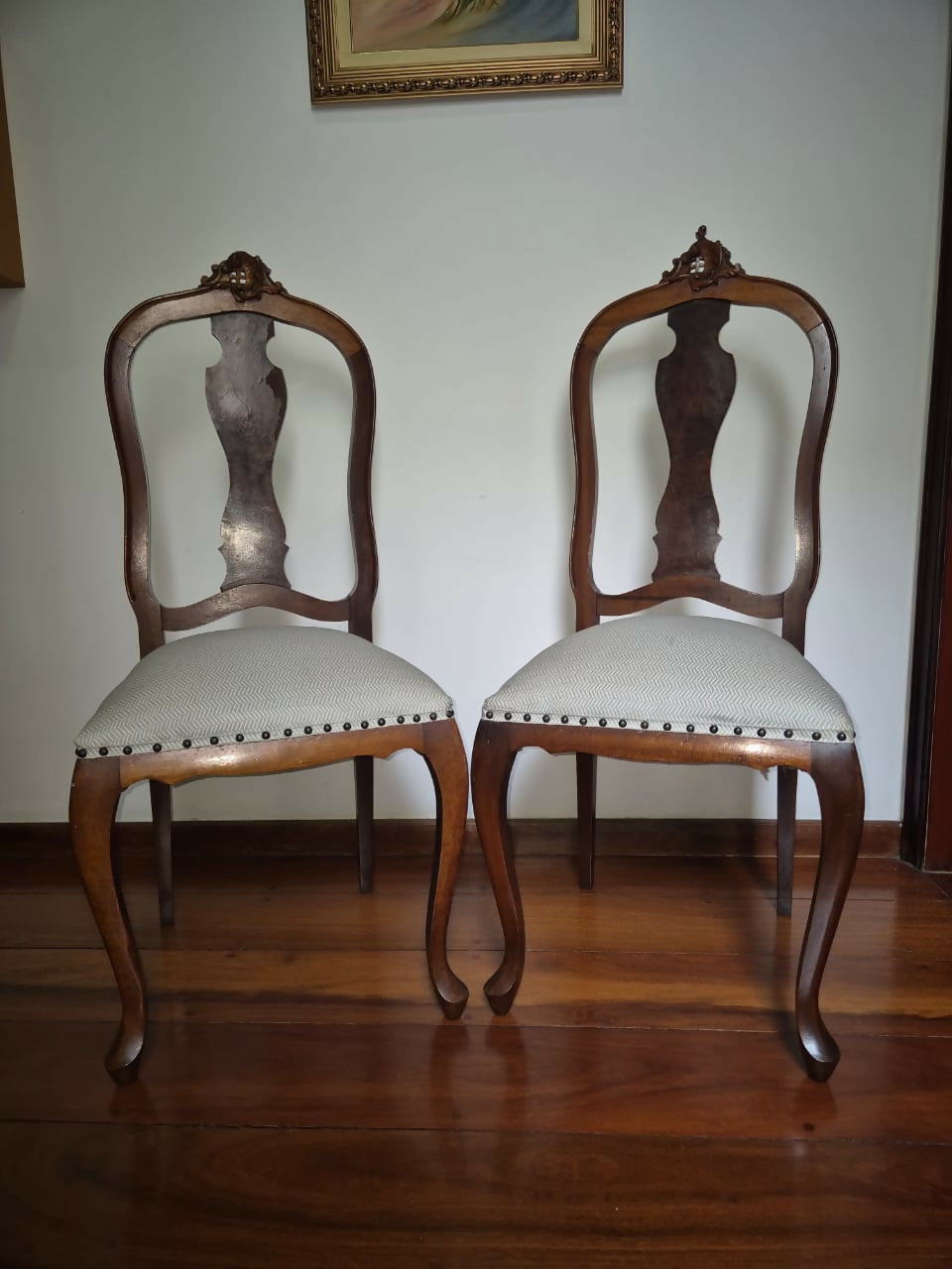 Dupla de Cadeiras de Quarto - Provençal Luís XV