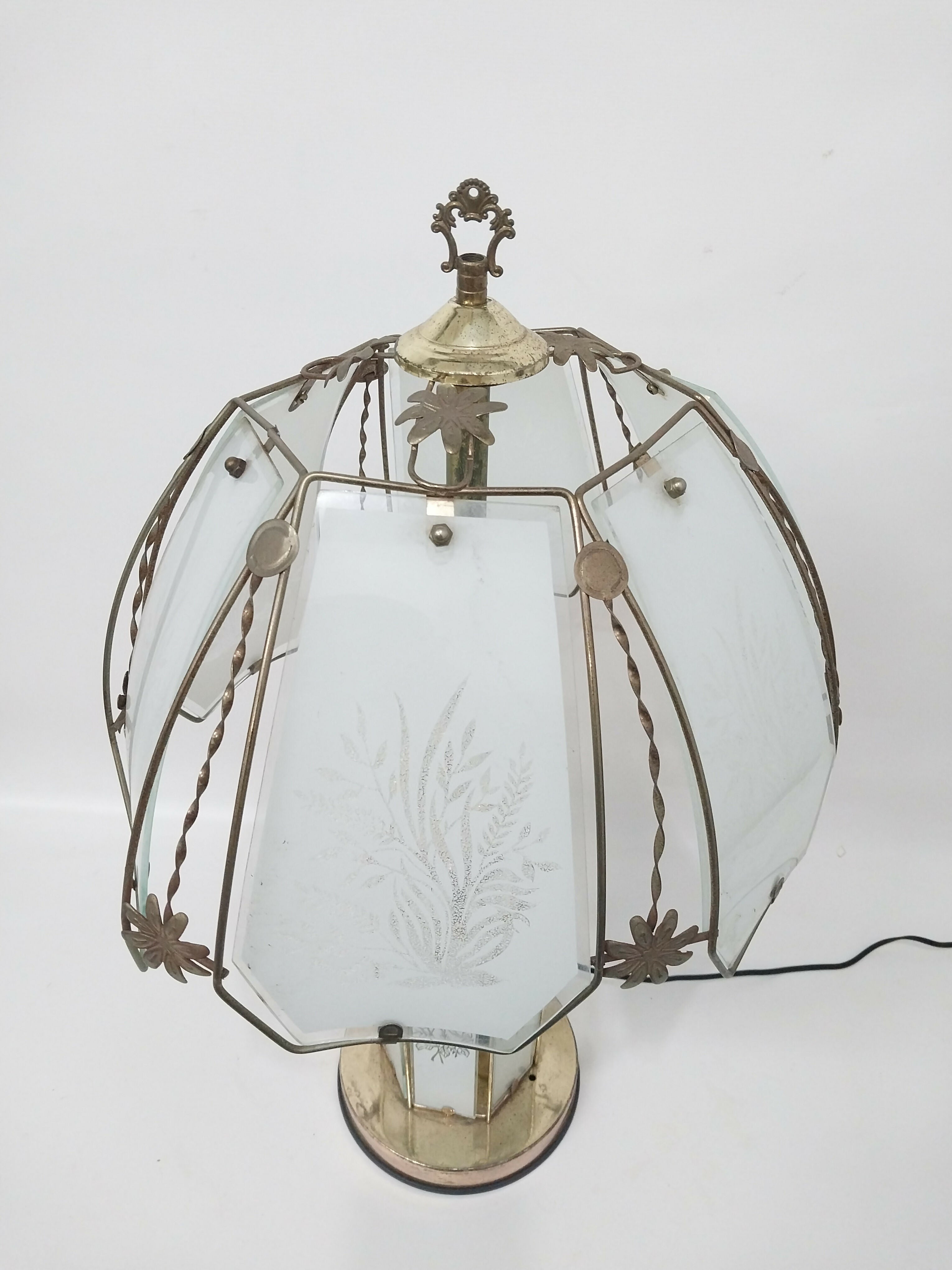 Grande Abajur Vintage Estilo Hollywood Regency