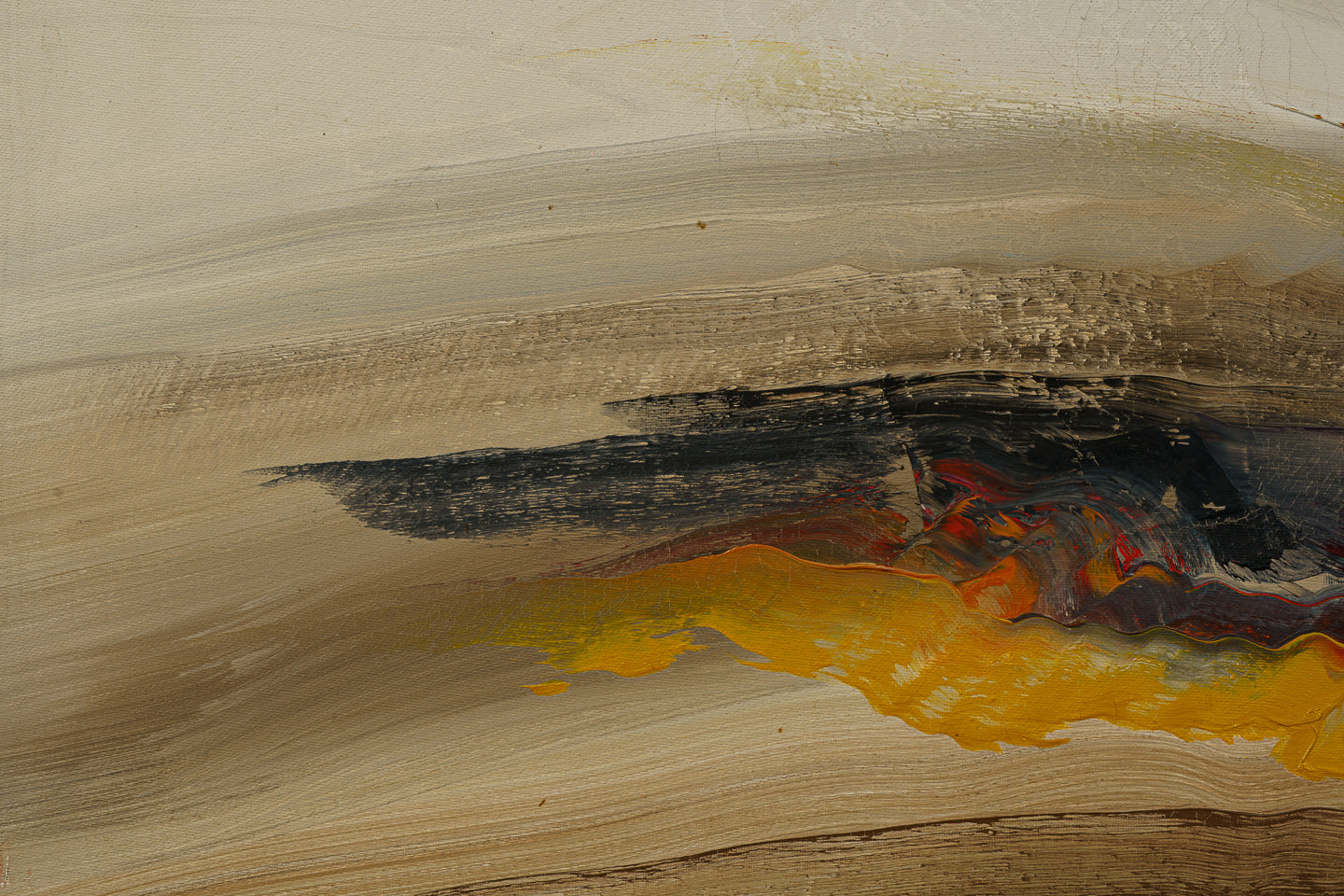 Obra de acervo: Quadro Abstrato "O Mar" (0,80 x 1,35m) — Óleo sobre Tela por Sérgio Ricardo