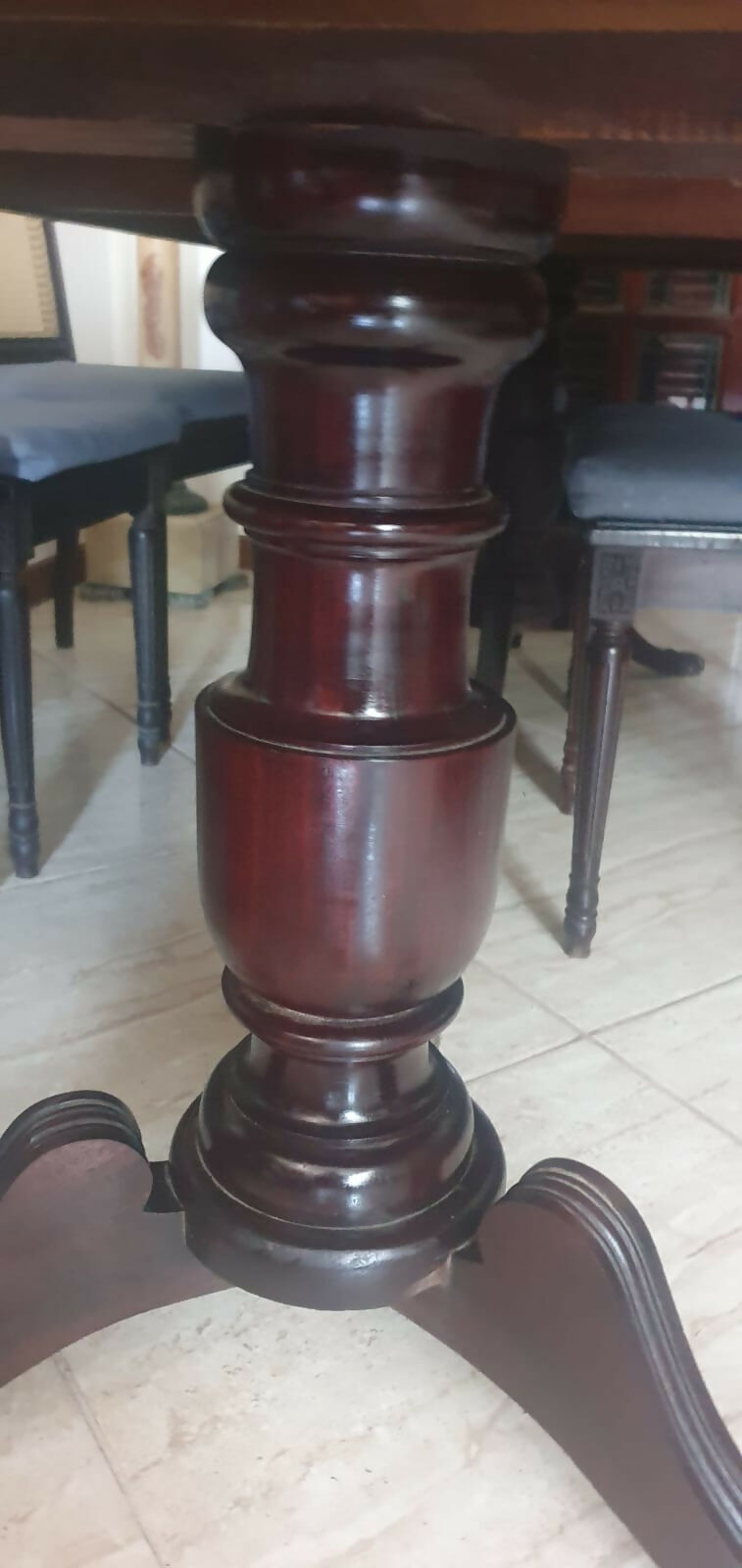 Conjunto com 8 Cadeiras Antigas Estilo Luís XVI - IMBUIA