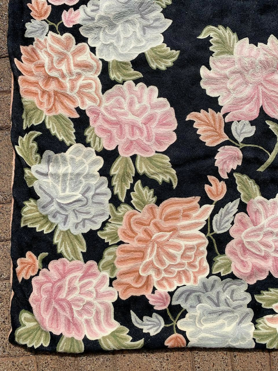 Tapeçaria de Parede / Tapete Floral Oriental