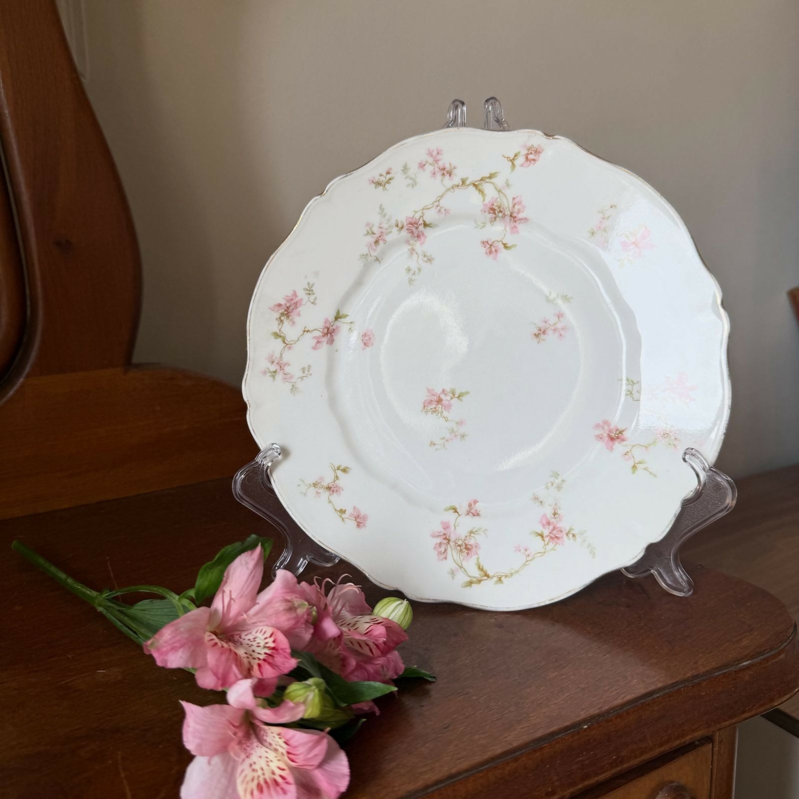 Prato Raso Decorativo Fina Porcelana Limoges