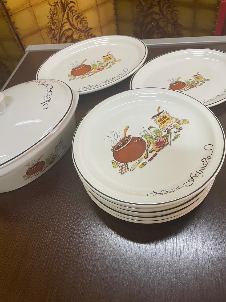 Jogo de pratos para feijoada Vintage