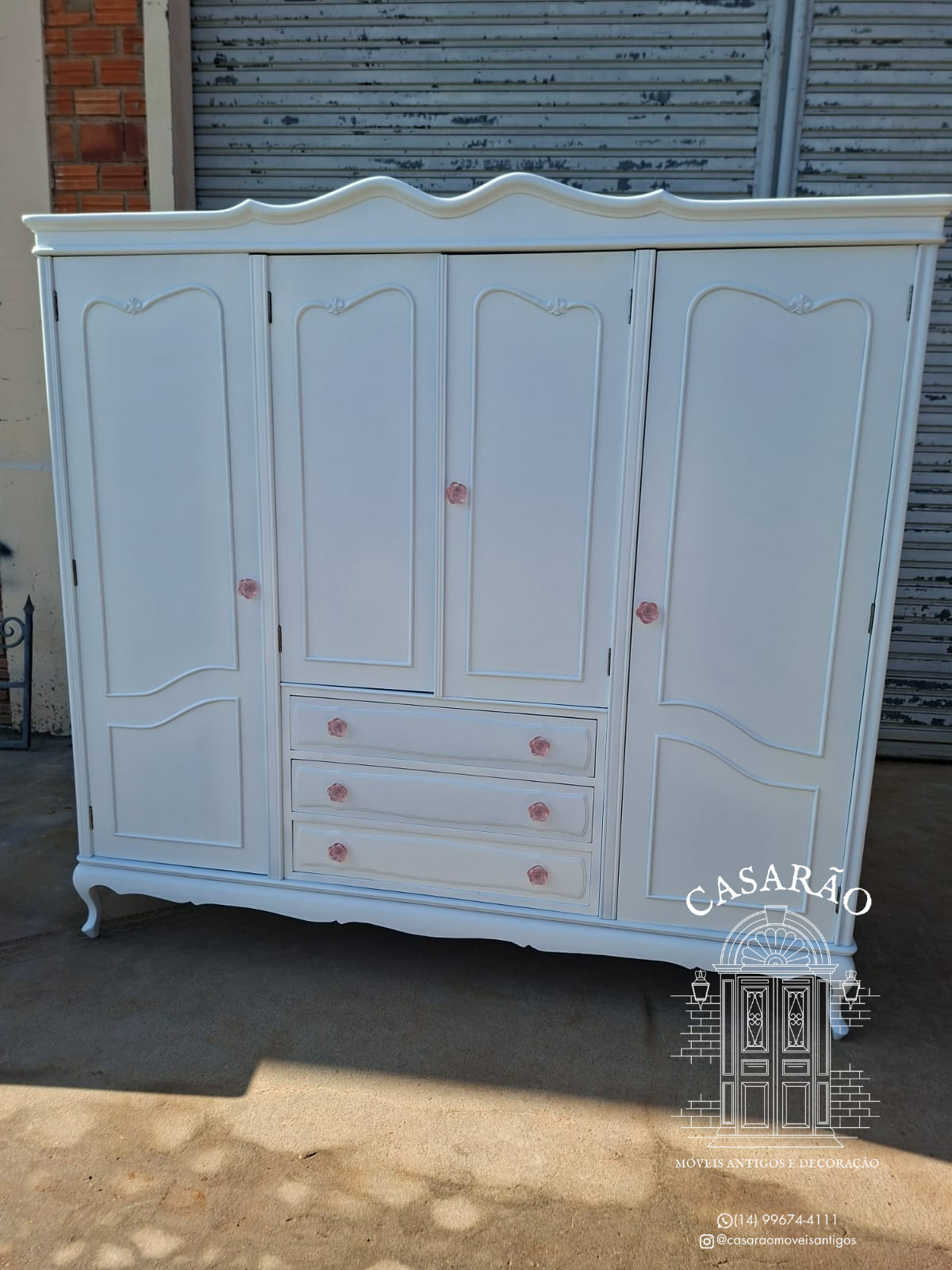 Guarda-roupa Provençal Off White - 4 portas 