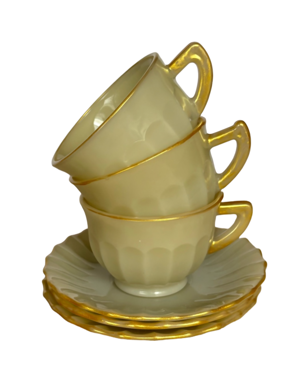 Serviço de Jantar Colorex com friso dourado FORA de SÉRIE (45 peças)