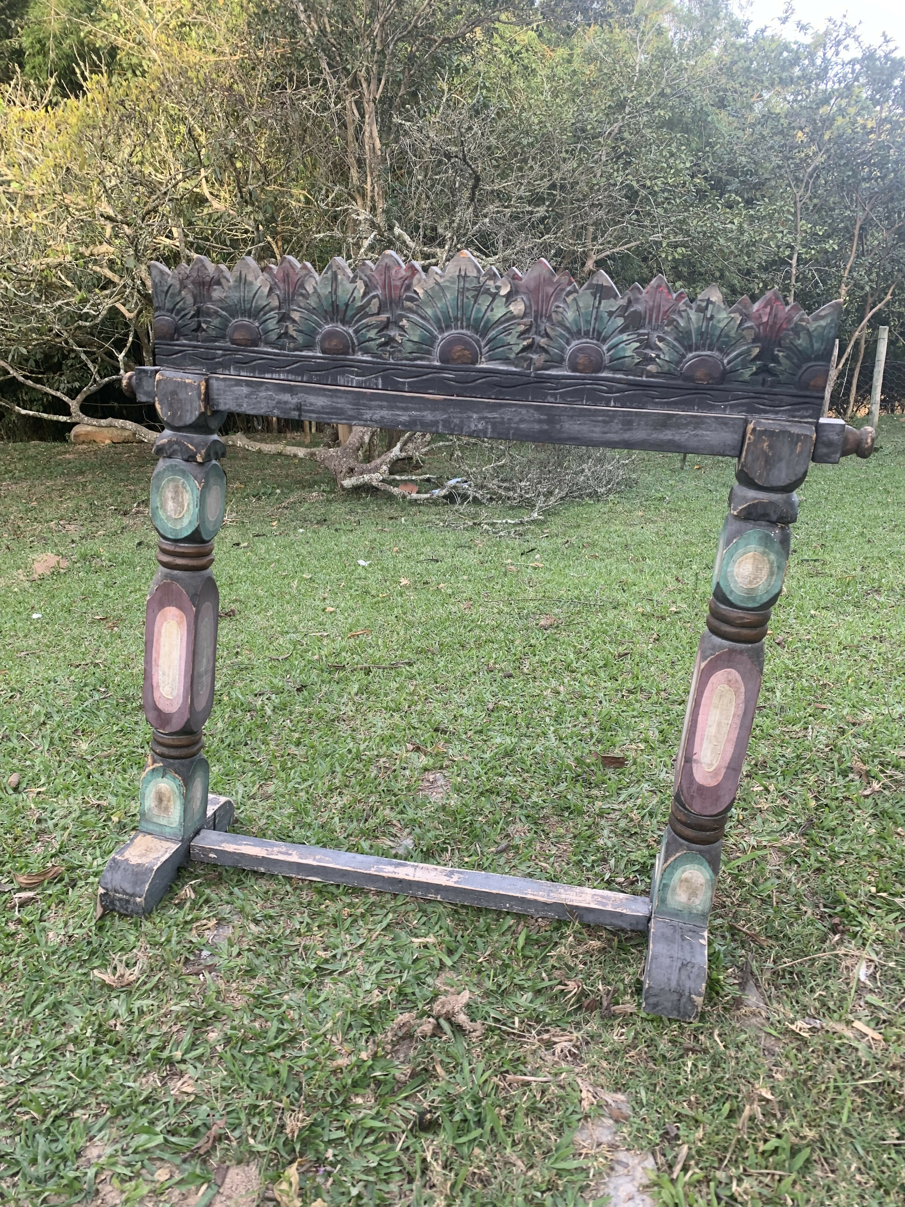 Suporte Peça em madeira Balinesa