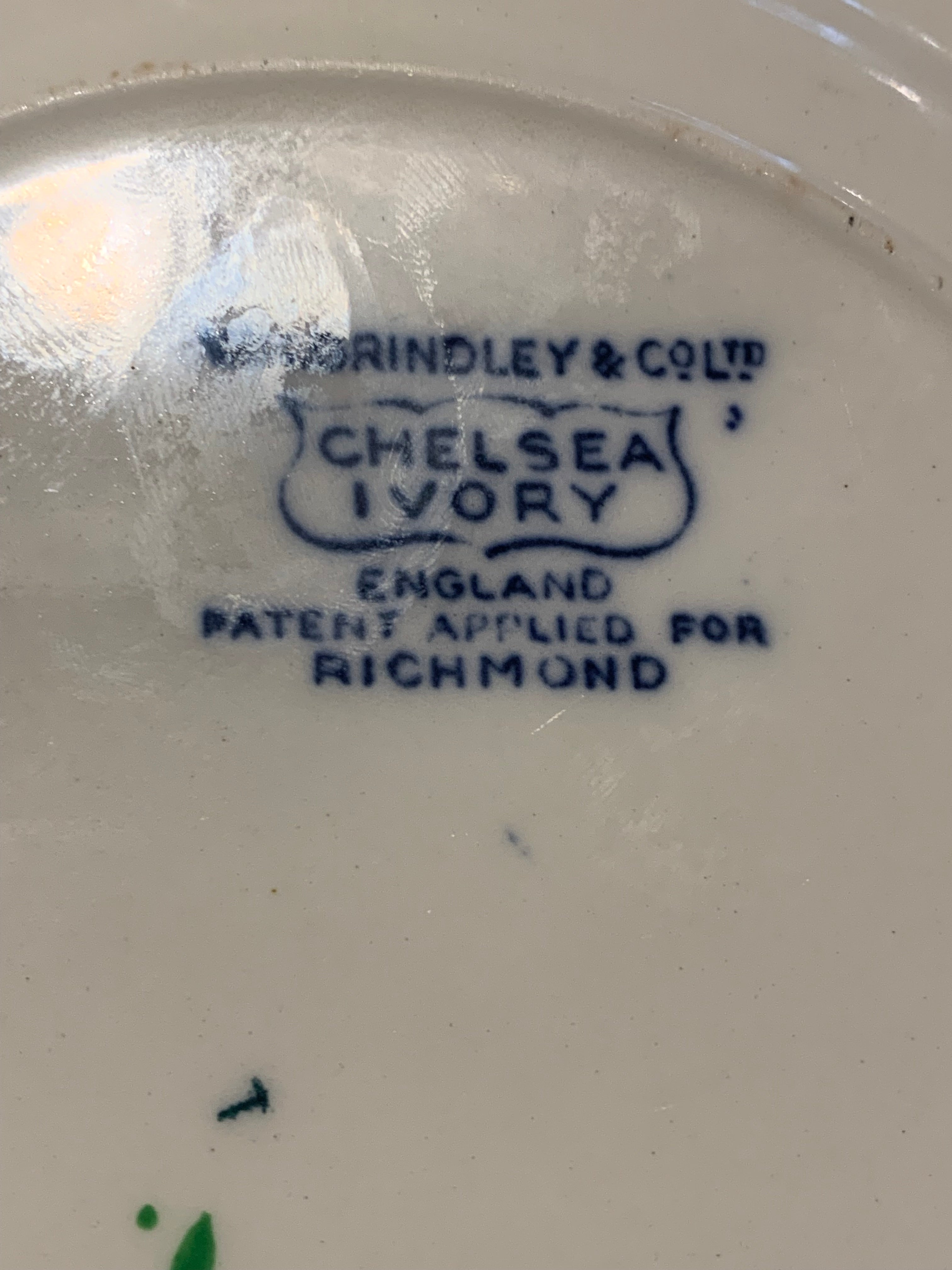 Raro e muito antigo prato para coleção faiança inglesa W.H.Grindley