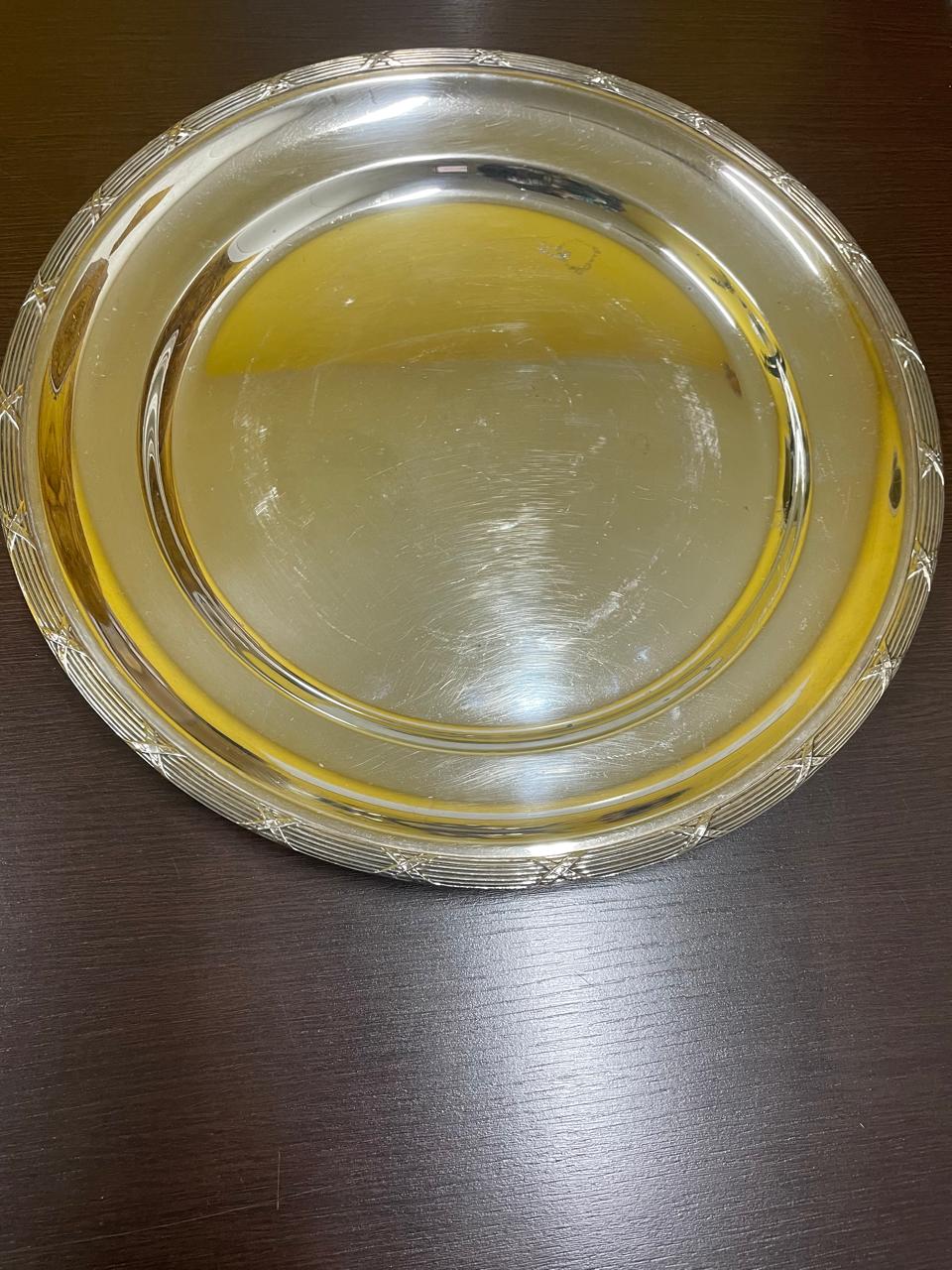 Jogo de Bandejas Redondas prata SOPPIL