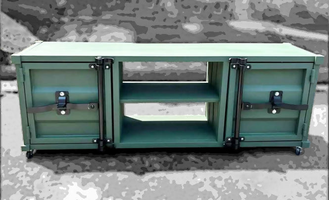 Rack / Aparador / Buffet com estilo industrial - Visual de container