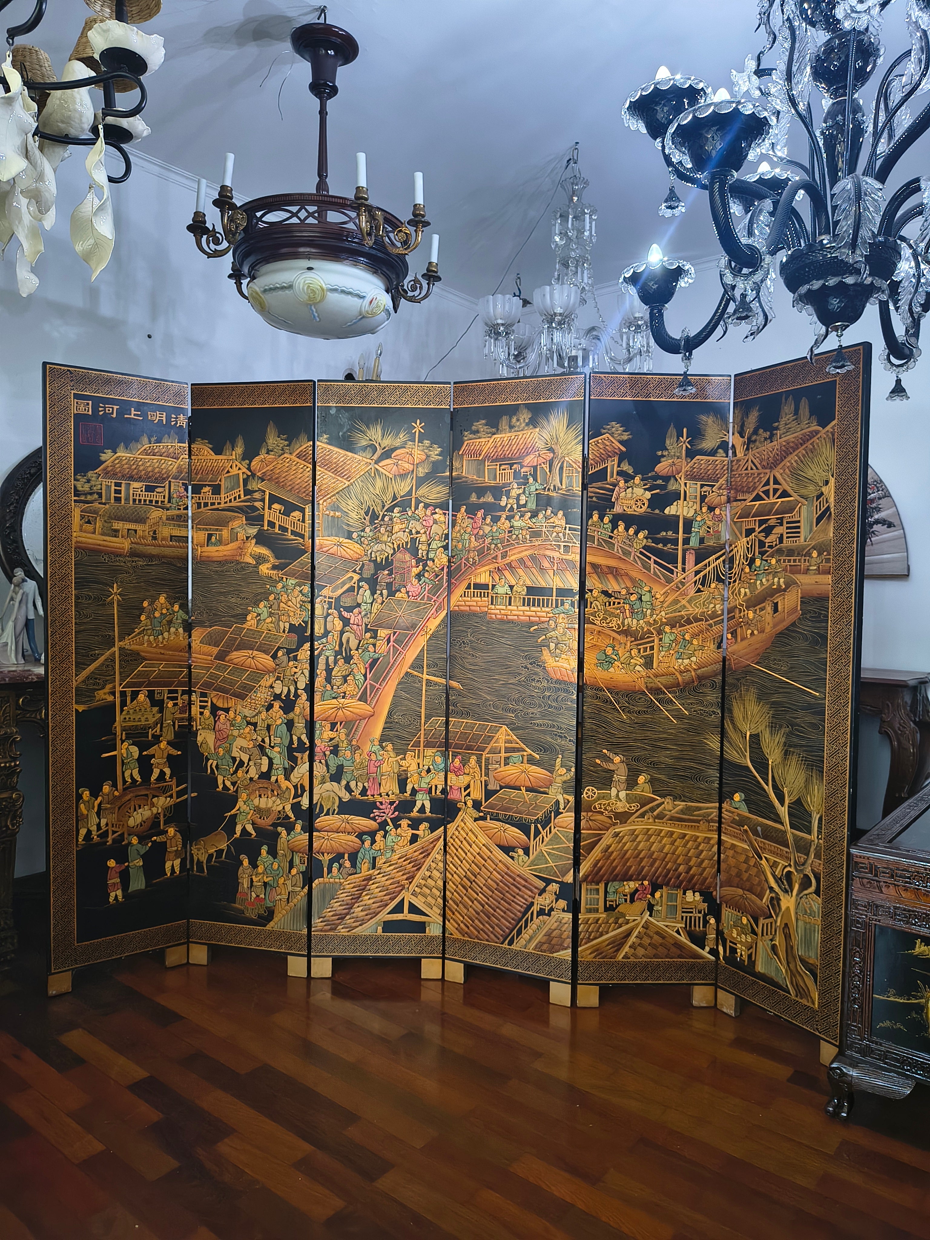 Biombo Chinoiserie