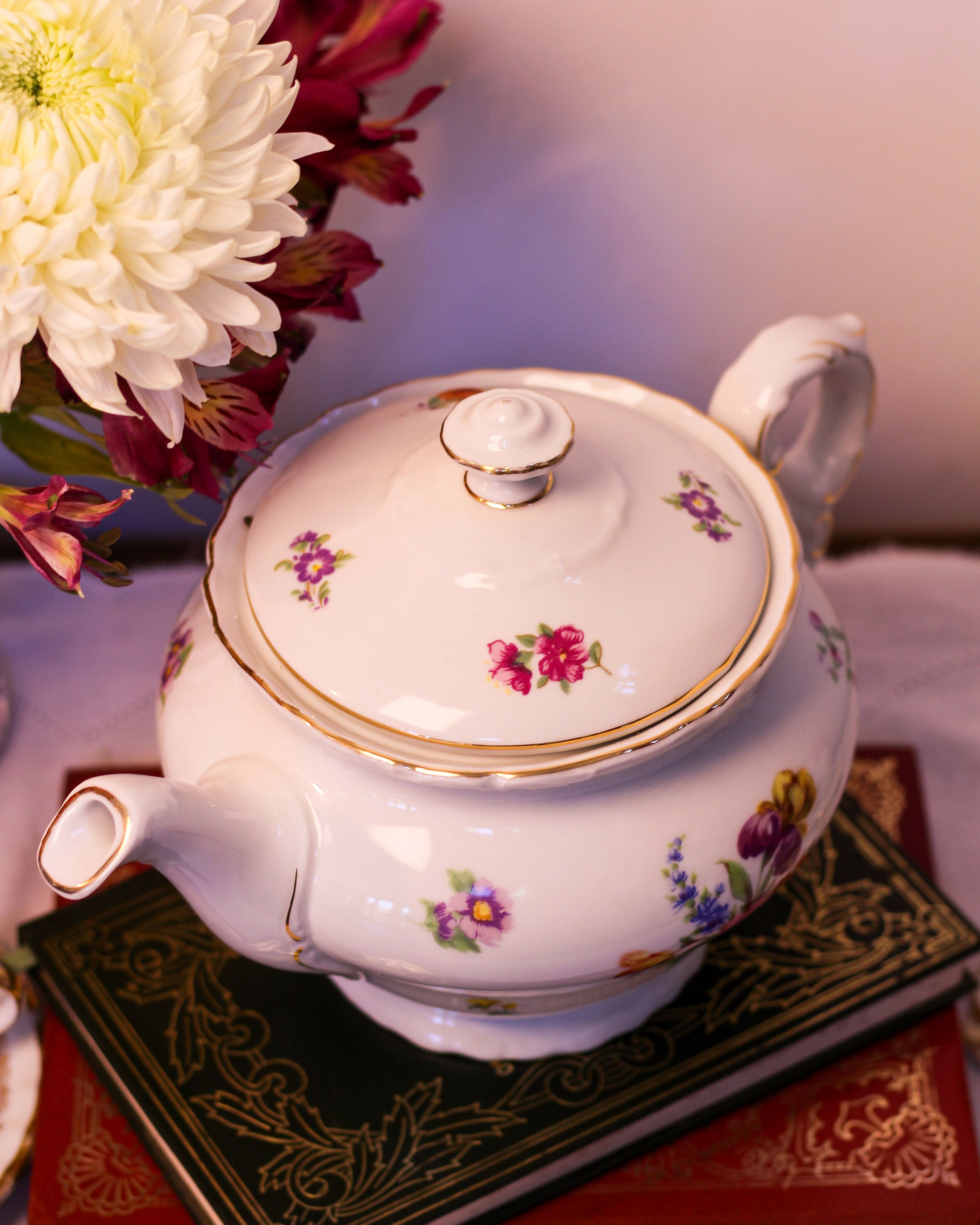 Bule de chá em Porcelana Tcheca Epiag