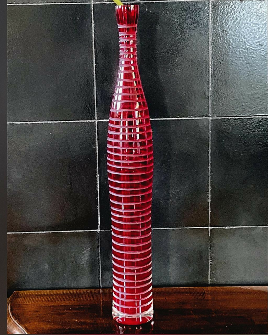 Vaso Contemporâneo Vermelho Rubi (DMPS_41)